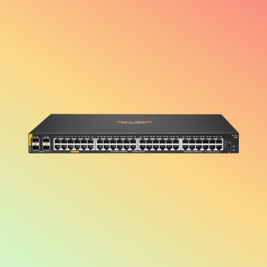 HPE अरूबा CX 6100 (JL675A) स्विच - 48 x गीगाबिट ईथरनेट PoE+ पोर्ट RJ45, 4 x SFP 10 GbE WAN, 2 x USB