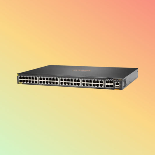 HPE अरूबा CX 6300F (JL665A) स्विच - 48 x गीगाबिट ईथरनेट PoE+ पोर्ट RJ45, 4 x SFP56 GbE WAN
