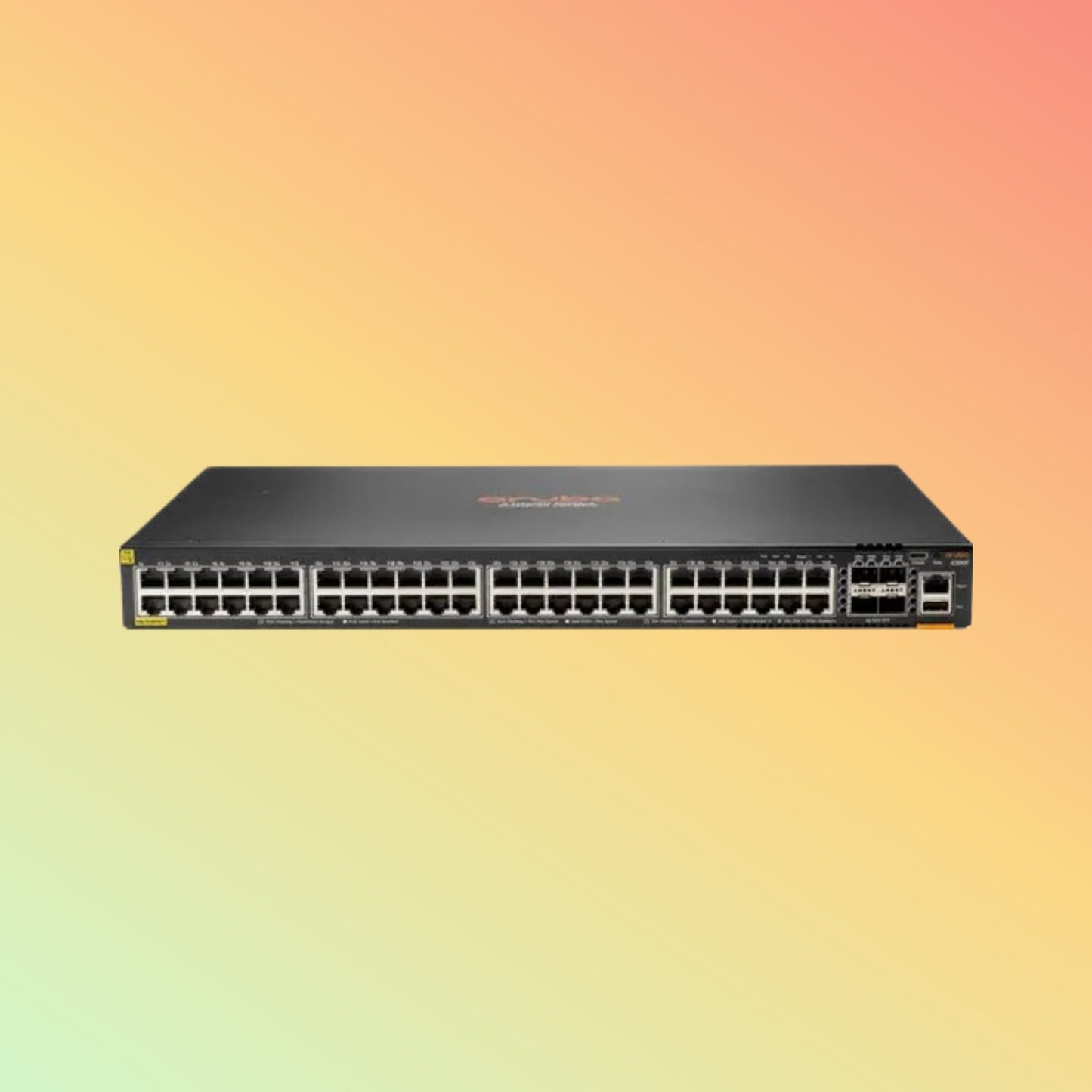 HPE अरूबा CX 6300F (JL665A) स्विच - 48 x गीगाबिट ईथरनेट PoE+ पोर्ट RJ45, 4 x SFP56 GbE WAN