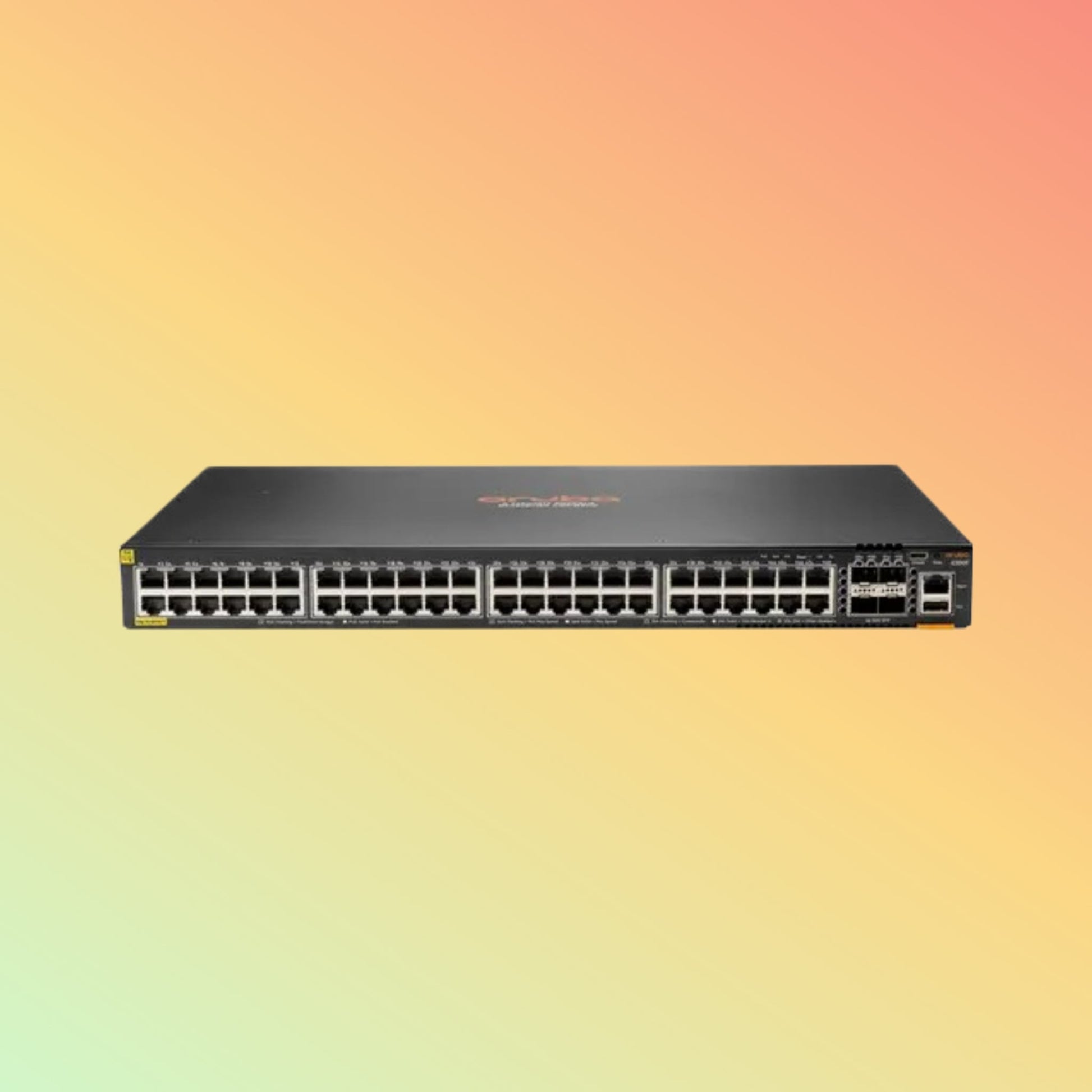 HPE अरूबा CX 6300F (JL665A) स्विच - 48 x गीगाबिट ईथरनेट PoE+ पोर्ट RJ45, 4 x SFP56 GbE WAN