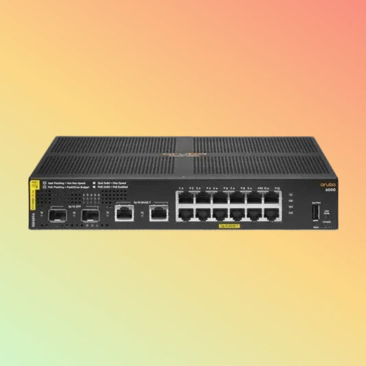 HPE अरूबा CX 6000 (R8N89A) स्विच - 12 x गीगाबिट ईथरनेट PoE+ पोर्ट RJ45