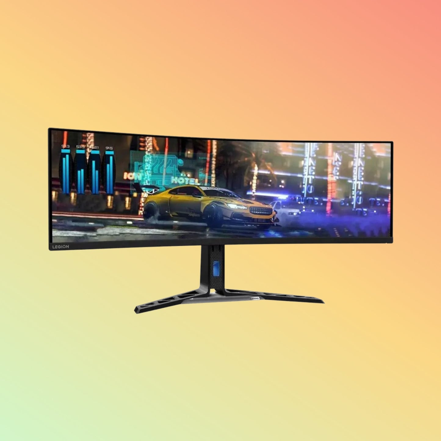 LENOVO LEGION R45W-30 Curved Gaming Monitor - 44.5" DQHD (5120 x 1440), VA, HDMI, DP, 450 nits, 170Hz