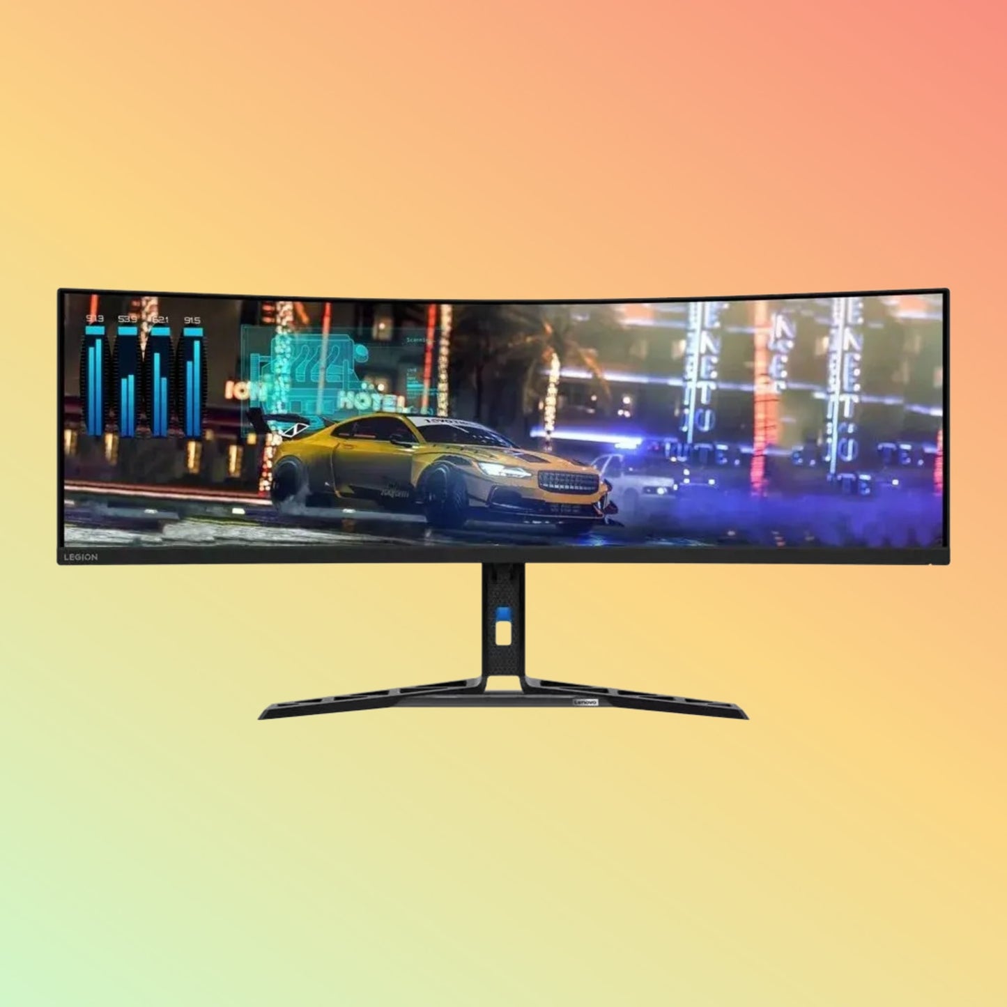 LENOVO LEGION R45W-30 Curved Gaming Monitor - 44.5" DQHD (5120 x 1440), VA, HDMI, DP, 450 nits, 170Hz