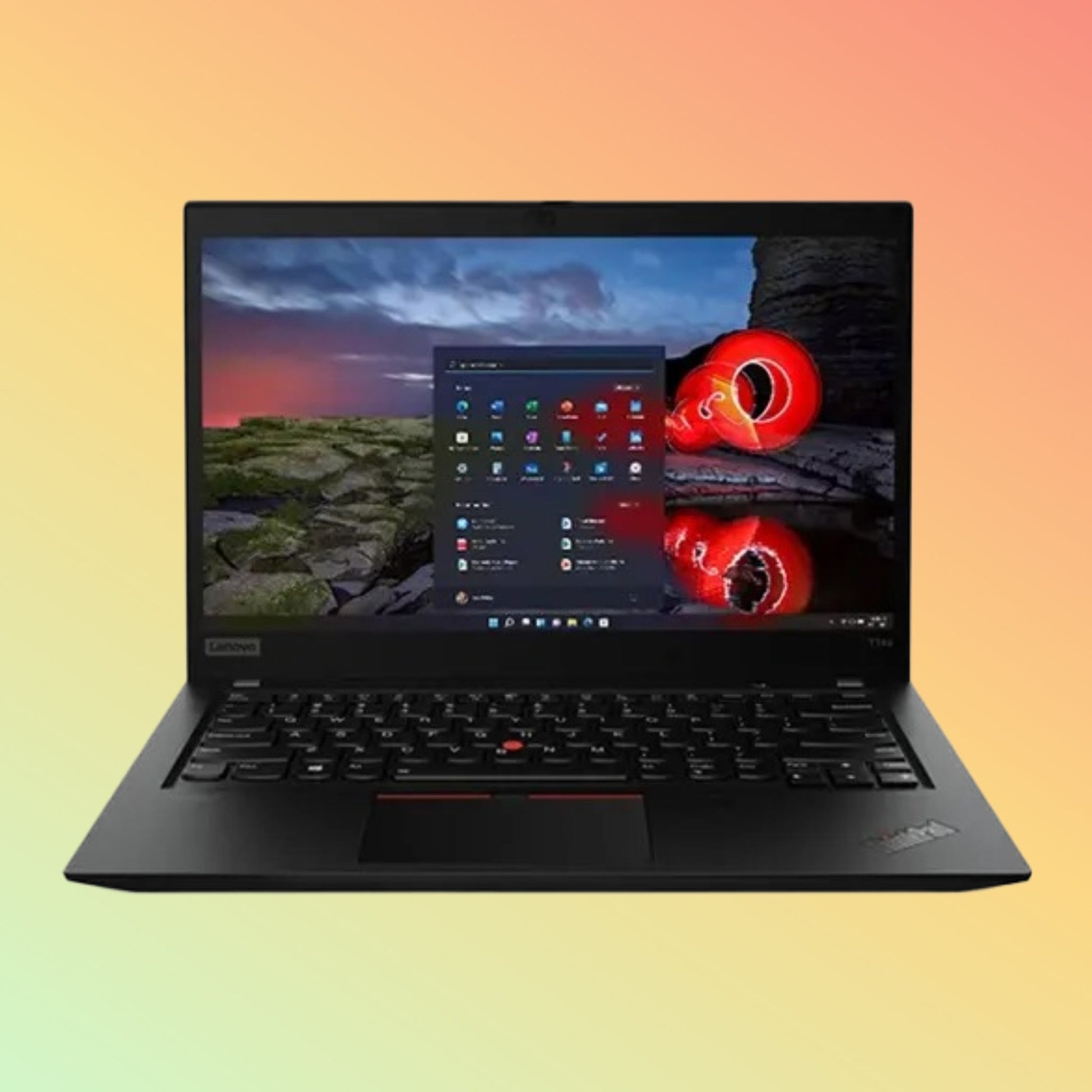لابتوب لينوفو ثينك باد T14s من الجيل الأول - معالج i7-10510U، ذاكرة وصول عشوائي (RAM) سعة 8 جيجابايت، قرص تخزين SSD سعة 512 جيجابايت، شاشة 14.0 بوصة عالية الدقة
