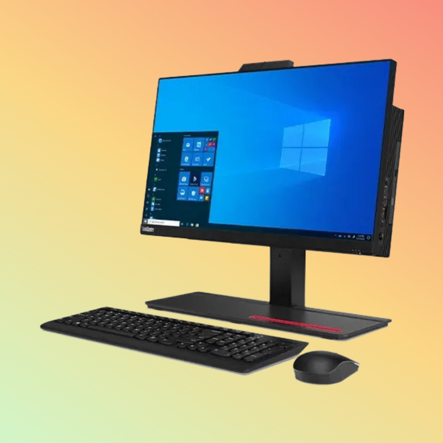 جهاز لينوفو ثينك سنتر M70A الكل في واحد - معالج i7 11700، وذاكرة وصول عشوائي (8 جيجابايت)، وقرص صلب سعة 1 تيرابايت، وشاشة 21.5 بوصة عالية الدقة