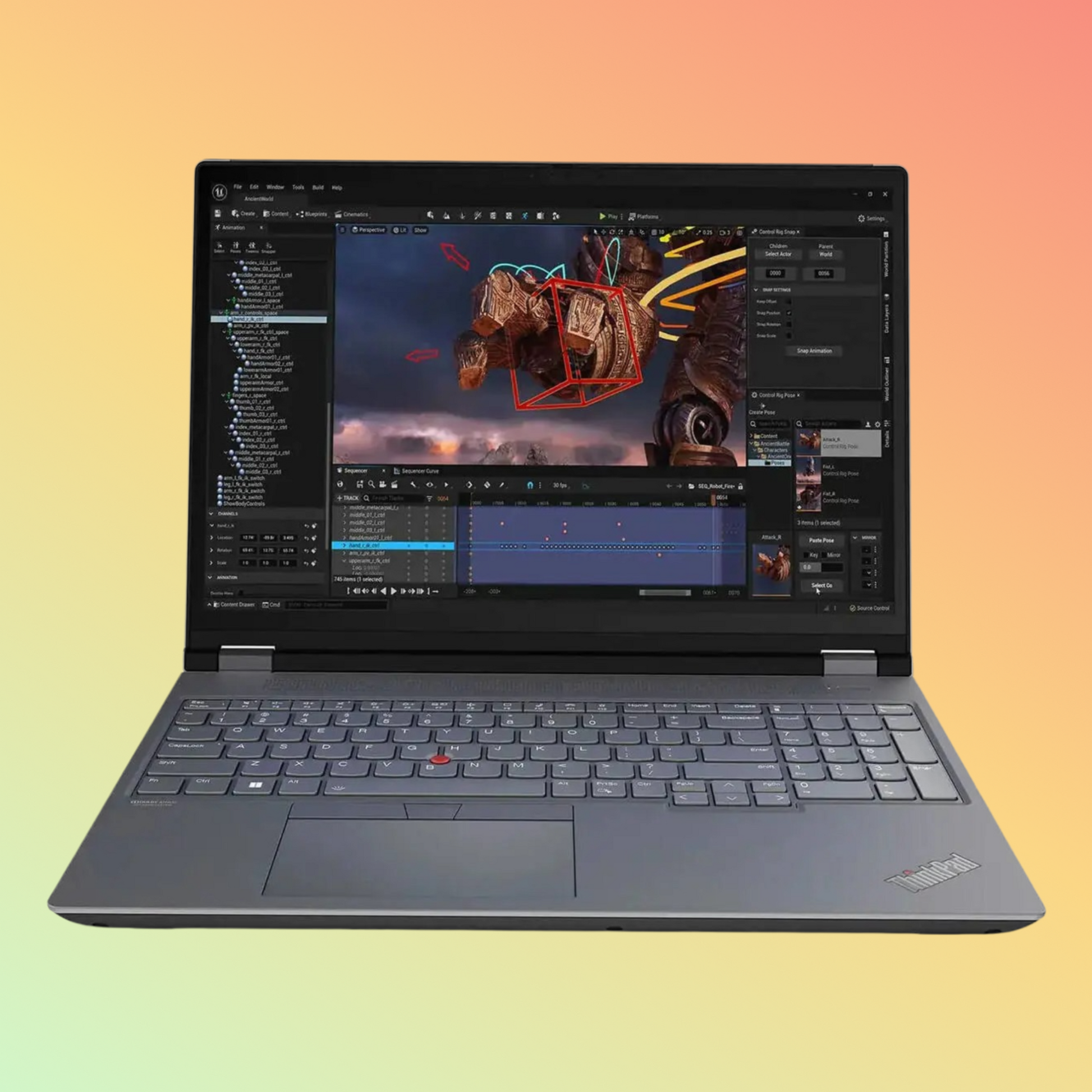 लेनोवो थिंकपैड P16 जनरेशन 2 लैपटॉप - 13वीं जनरेशन i9-13980HX, 32GB, 1TB SSD, NVIDIA RTX 4000 Ada जनरेशन 12GB, 16" WQXGA