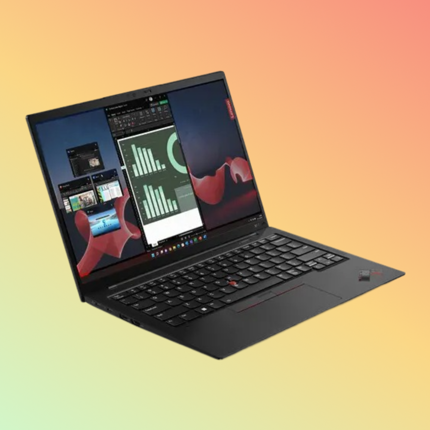 لابتوب لينوفو ثينك باد T14S من الجيل الرابع - معالج i7-1355U من الجيل الثالث، سعة 16 جيجابايت، قرص SSD سعة 512 جيجابايت، شاشة لمس WUXGA مقاس 14 بوصة