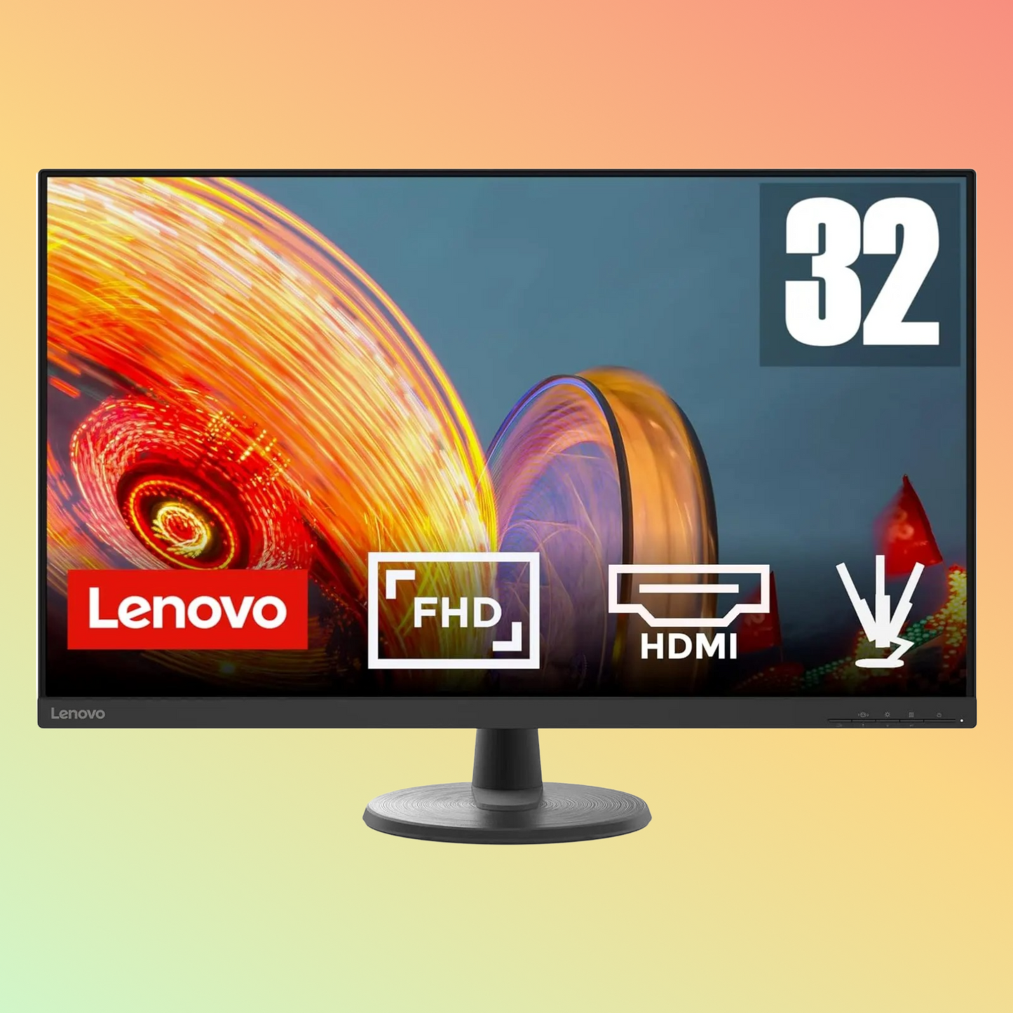 LENOVO D32-40 Monitor - 32" FHD (1920 x 1080), VA, DP, HDMI, 250 nits, 75 Hz