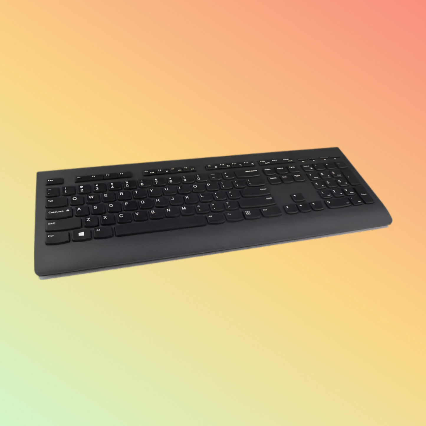 LENOVO Professional Wireless Keyboard and Mouse Combo - Invisible Laser, 1600 DPI, 3 Button, 10 million keystrokes, 2.4 GHz Wireless via Nano USB