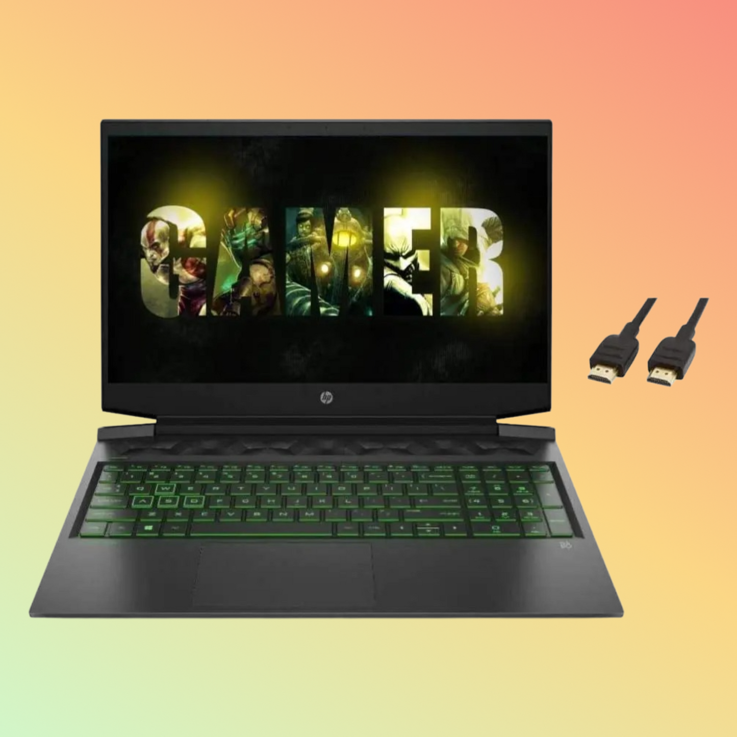 كمبيوتر محمول للألعاب HP PAVILION 15-EC2046NE - معالج Ryzen 7-5800H، سعة 16 جيجابايت، قرص صلب سعة 1 تيرابايت + 256 جيجابايت، بطاقة رسومات NVIDIA GEFORCE RTX 3050Ti سعة 4 جيجابايت، شاشة 15.6 بوصة عالية الدقة بالكامل