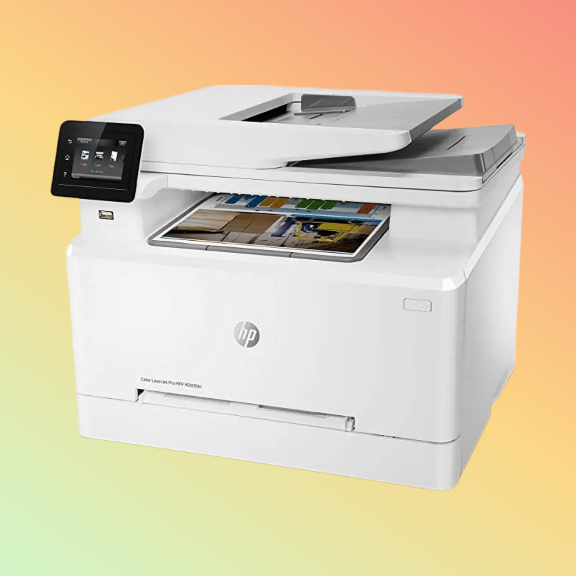 HP LaserJet Pro MFP M283FDN प्रिंटर - वायरलेस, A4, प्रिंट कॉपी स्कैन फ़ैक्स, 21 ppm, 600 x 600 dpi रिज़ॉल्यूशन, 40,000 पेज ड्यूटी साइकिल, काला और रंगीन