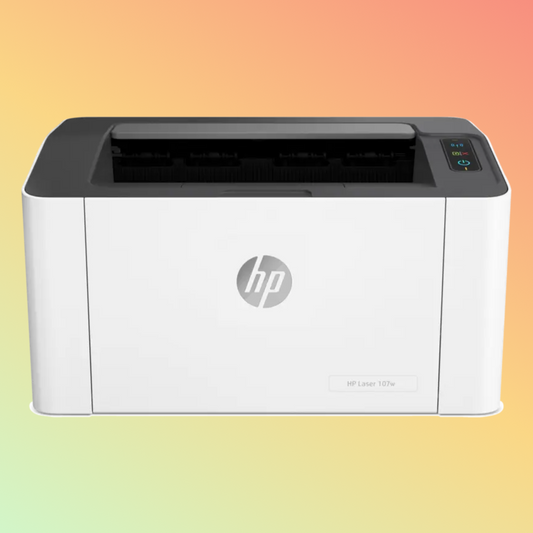 HP Laser 107W Printer - Wireless, A4, Print, 20 ppm, 1,200 x 1,200 dpi Resolution, 10,000 Pages Duty Cycle