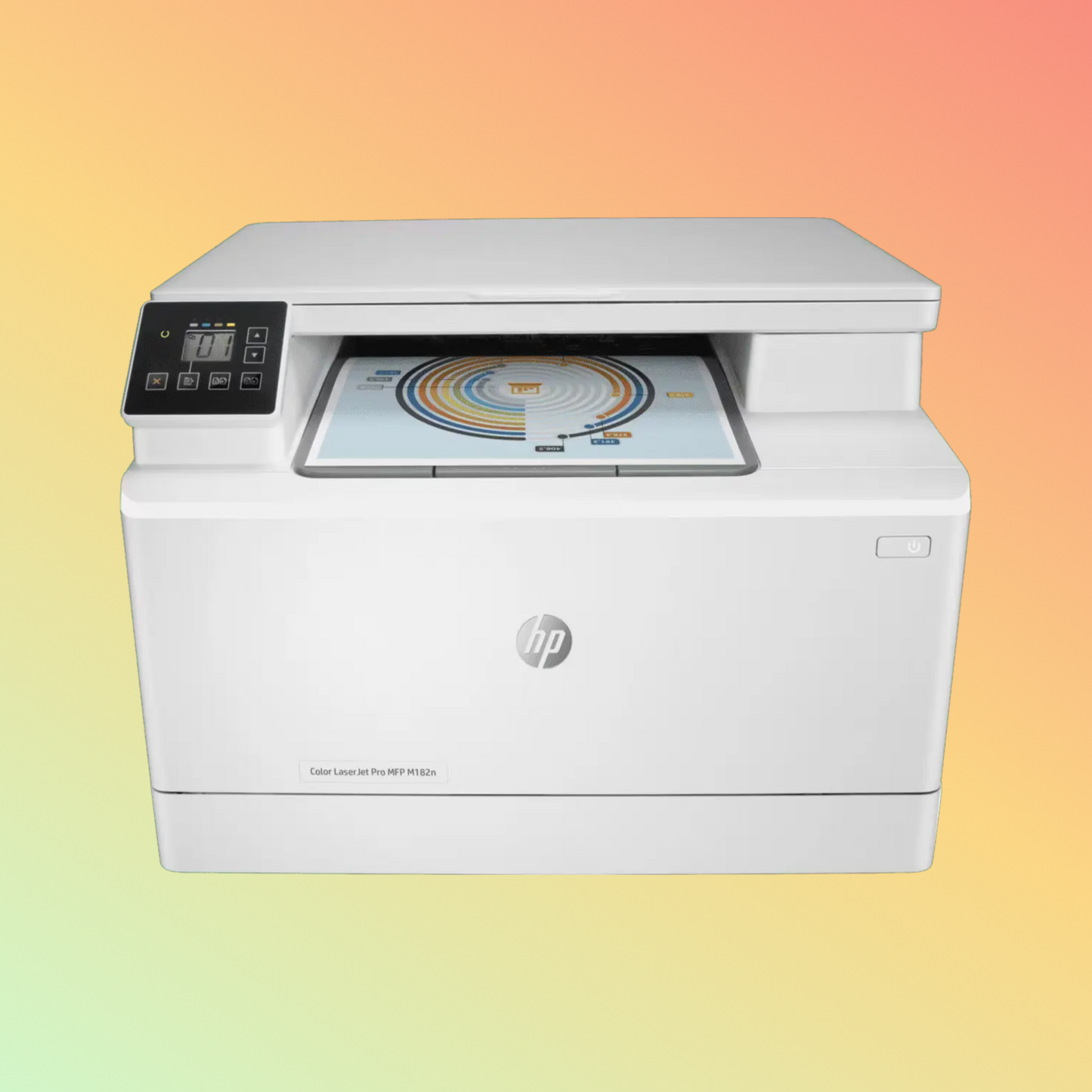 HP LaserJet Pro MFP M182N प्रिंटर - वायरलेस, A4, प्रिंट कॉपी स्कैन, 22 ppm, 600 x 600 dpi रिज़ॉल्यूशन, 30,000 पेज ड्यूटी साइकिल, काला और रंगीन