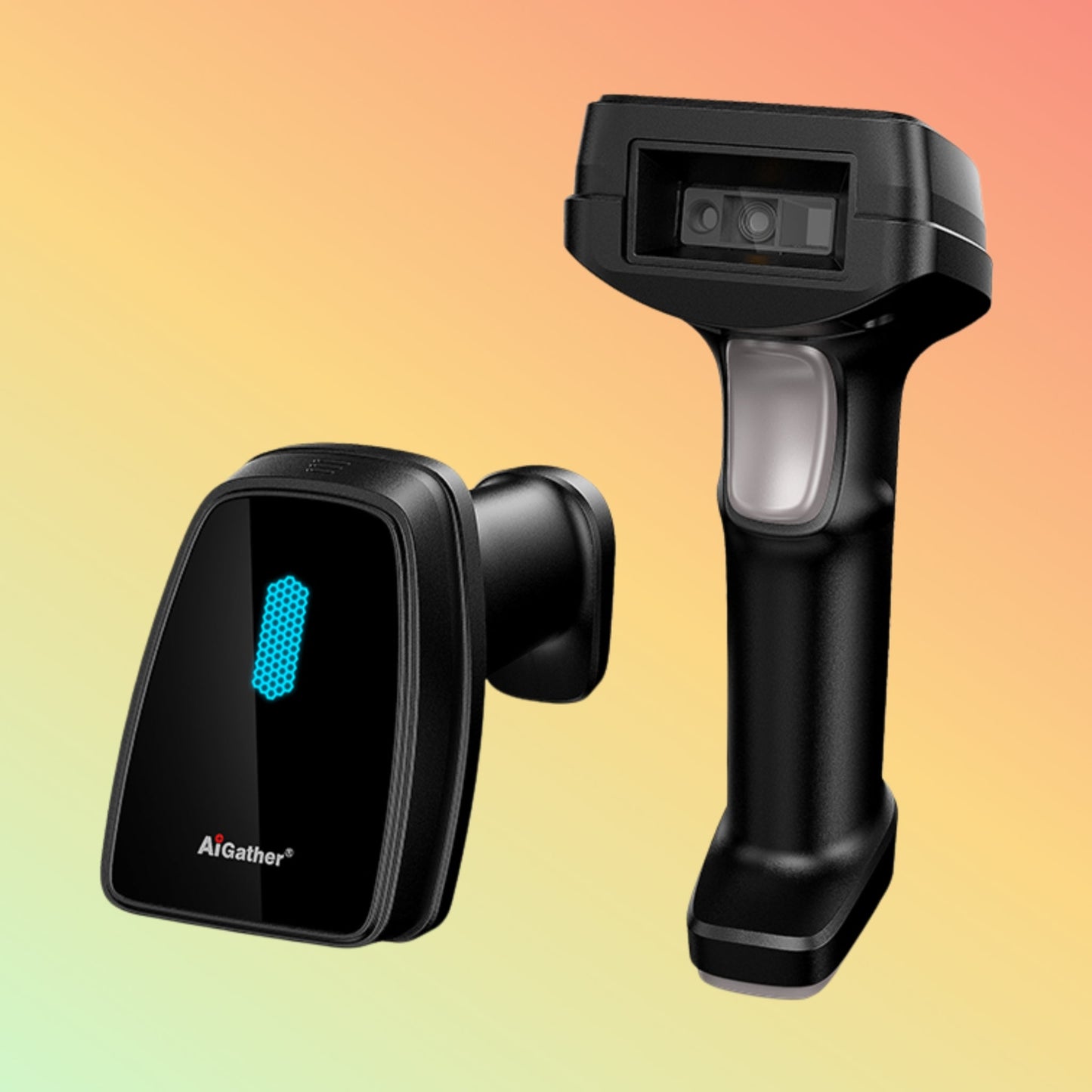 ماسح باركود ثنائي الأبعاد بتقنية بلوتوث AiGather A-9519BTN