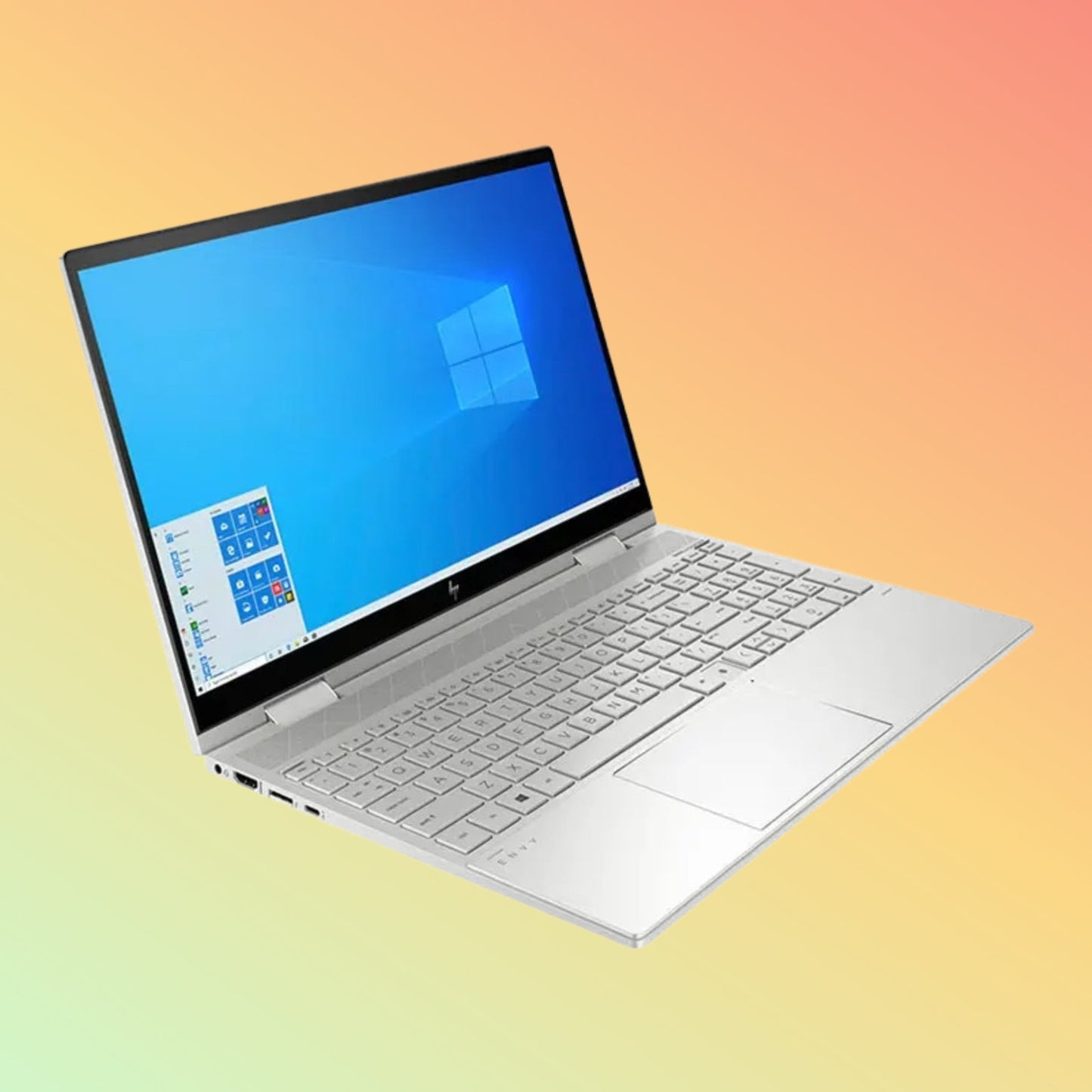 لابتوب HP Envy 15T-ED100 - معالج i7-1165G7 من الجيل الحادي عشر، وذاكرة وصول عشوائي (RAM) سعة 16 جيجابايت، ومحرك أقراص SSD سعة 512 جيجابايت، وبطاقة رسومات NVIDIA GeForce MX450، وشاشة لمس X360 عالية الدقة مقاس 15.6 بوصة