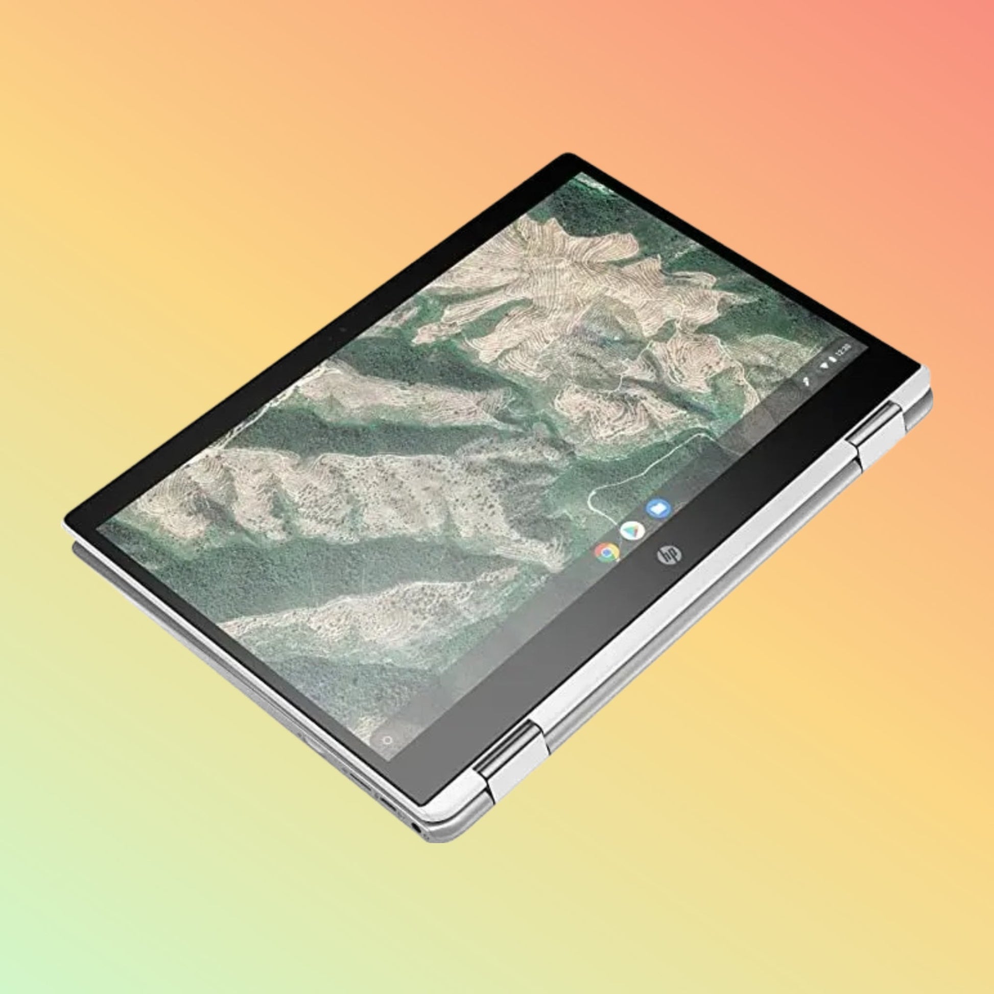 كمبيوتر محمول HP Chromebook 14b-CA0013DX - Intel Celeron N4020، سعة تخزين 4 جيجابايت، ذاكرة eMMC سعة 32 جيجابايت، شاشة 14 بوصة عالية الدقة تعمل باللمس X360
