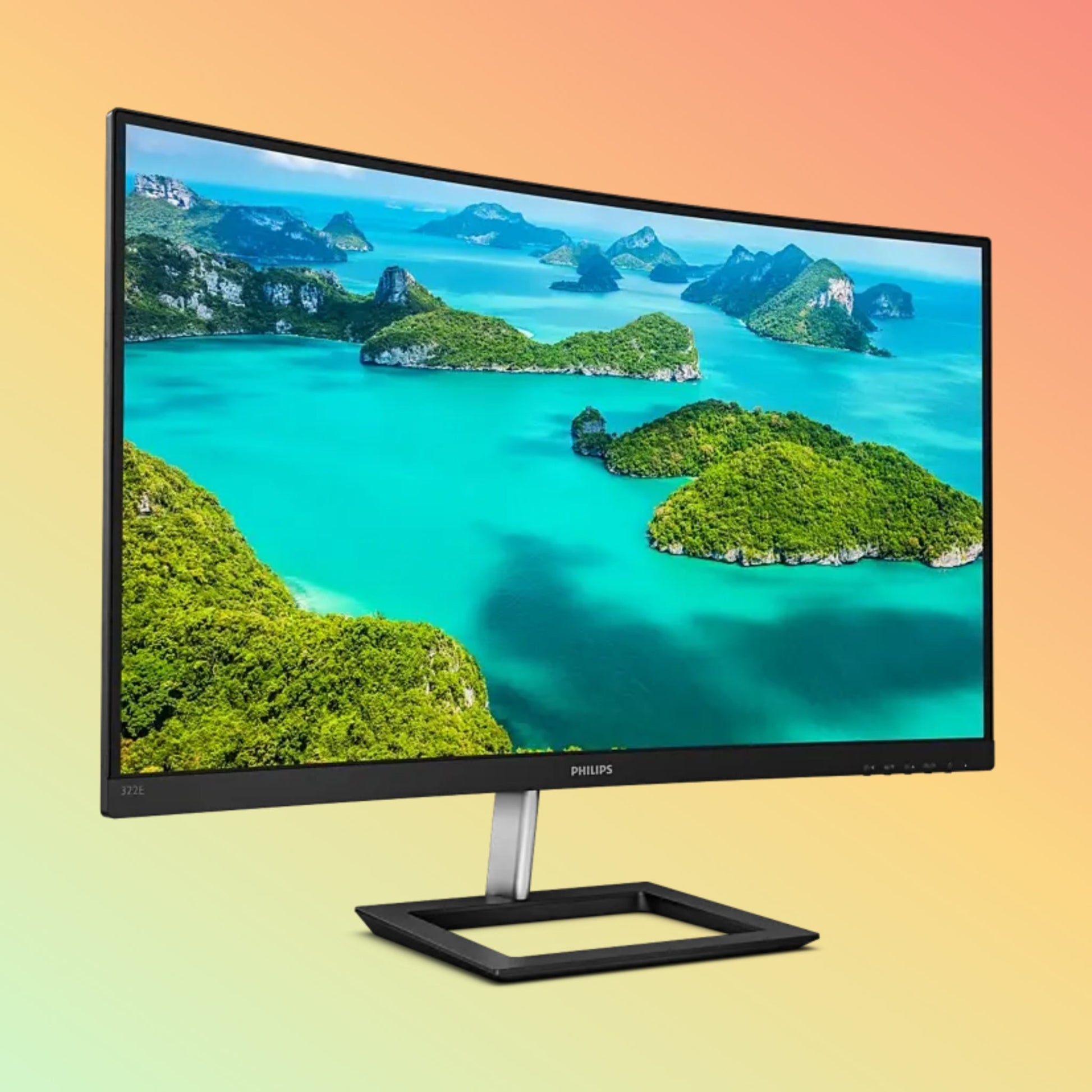 شاشة فيليبس المنحنية 322E1C - 32 بوصة FHD (1920 × 1080)، VA، HDMI، DP، VGA، 250 شمعة، 75 هرتز