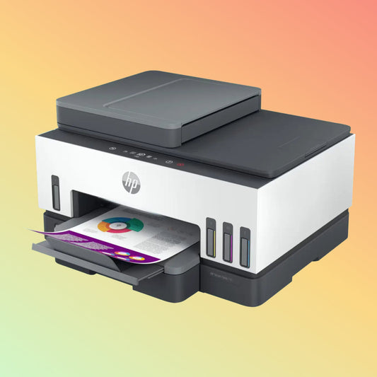 HP SMART TANK 790 Printer - Wireless, A4, Print Copy Scan Fax, 23 ppm, 1200 x 1200 rendered dpi Resolution, 6,000 Pages Duty Cycle, Black and Color