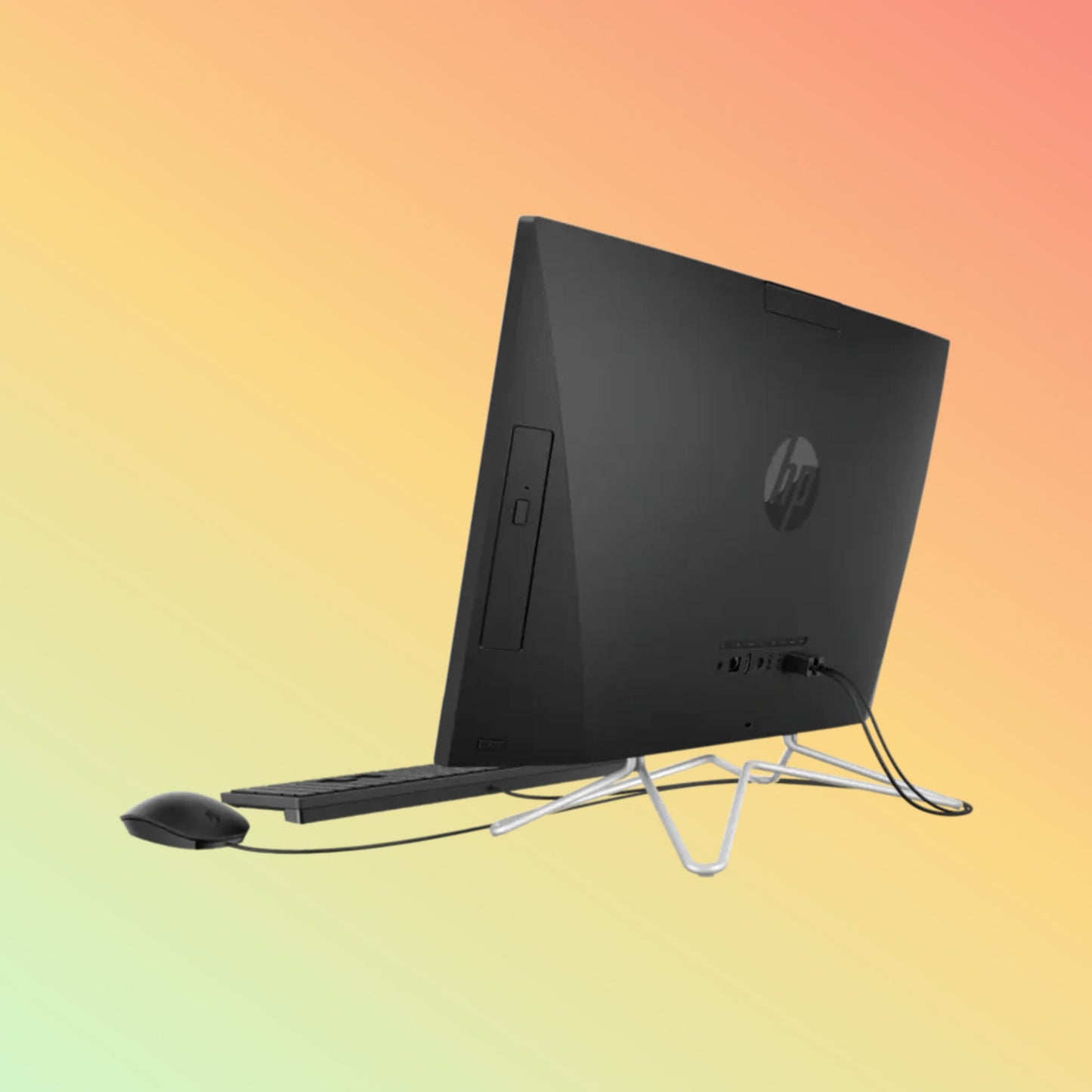 جهاز HP All-in-One 200 G4 - معالج i3-10110U من الجيل العاشر، وذاكرة وصول عشوائي (RAM) سعة 8 جيجابايت، وقرص تخزين SSD سعة 256 جيجابايت، وشاشة FHD مقاس 21.5 بوصة