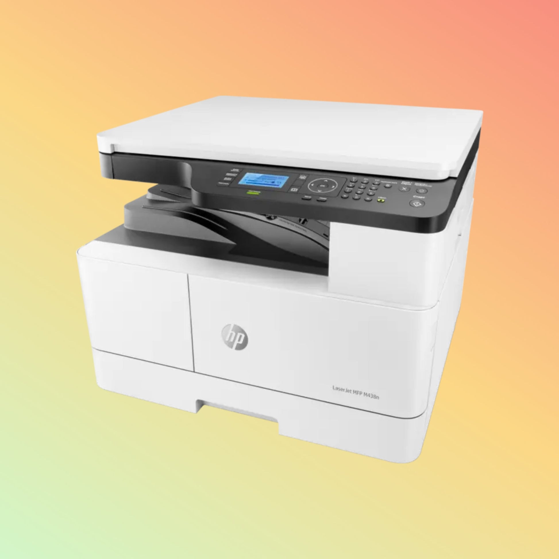 HP LaserJet MFP M438N प्रिंटर - A4, प्रिंट कॉपी स्कैन, 22 ppm, 1200 x 1200 dpi रिज़ॉल्यूशन, 50,000 पेज ड्यूटी साइकिल