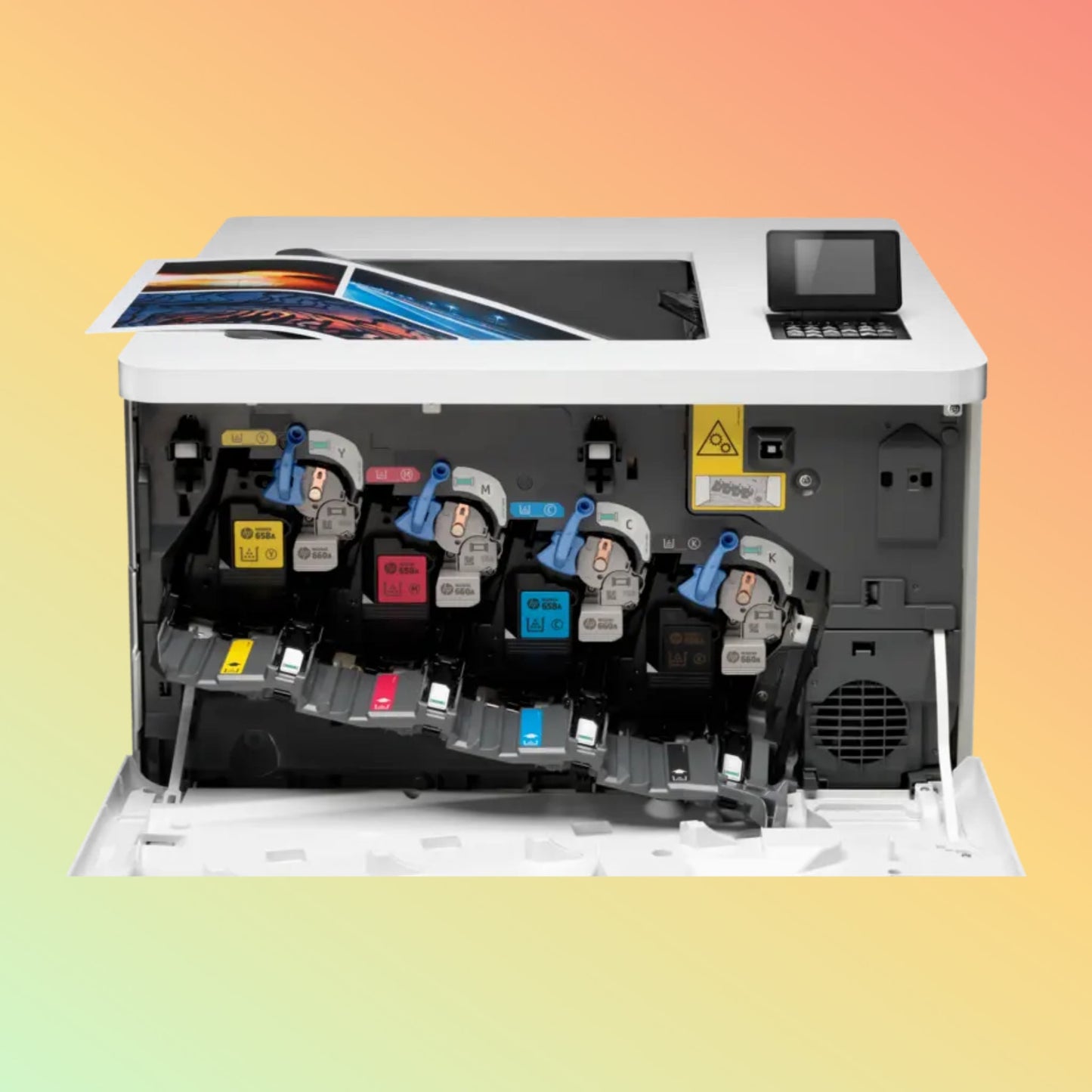 HP LaserJet Enterprise M652DN प्रिंटर - A4, प्रिंट, 50 ppm, 1200 x 1200 dpi रिज़ॉल्यूशन, 100,000 पेज ड्यूटी साइकिल, काला और रंगीन