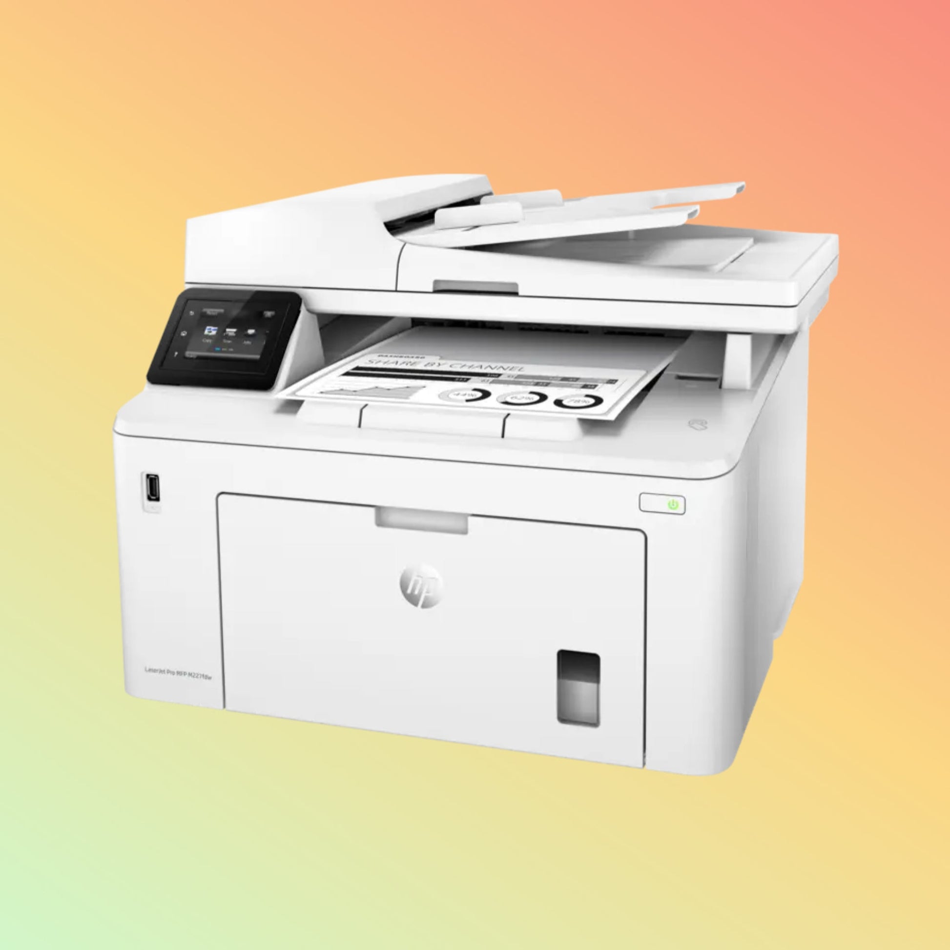 HP LaserJet Pro MFP M227FDW प्रिंटर - वायरलेस, A4, प्रिंट कॉपी स्कैन, 28 ppm, 1200 x 1200 dpi रिज़ॉल्यूशन, 30,000 पेज ड्यूटी साइकिल