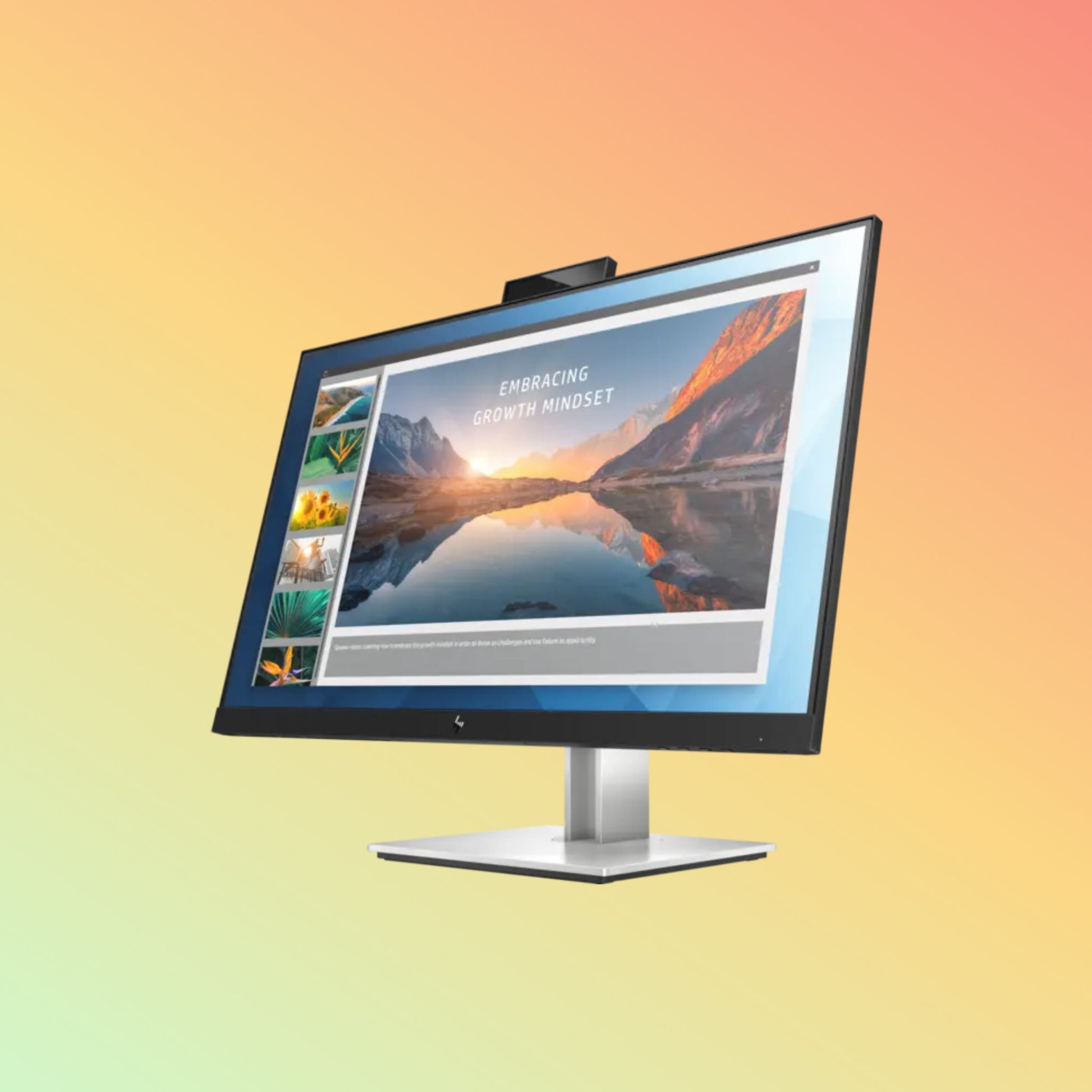 شاشة HP E24D G4 - 23.8 بوصة FHD (1920 × 1080)، IPS، HDMI، DP، USB-C، كاميرا ويب 1080 بكسل، 250 شمعة، 60 هرتز