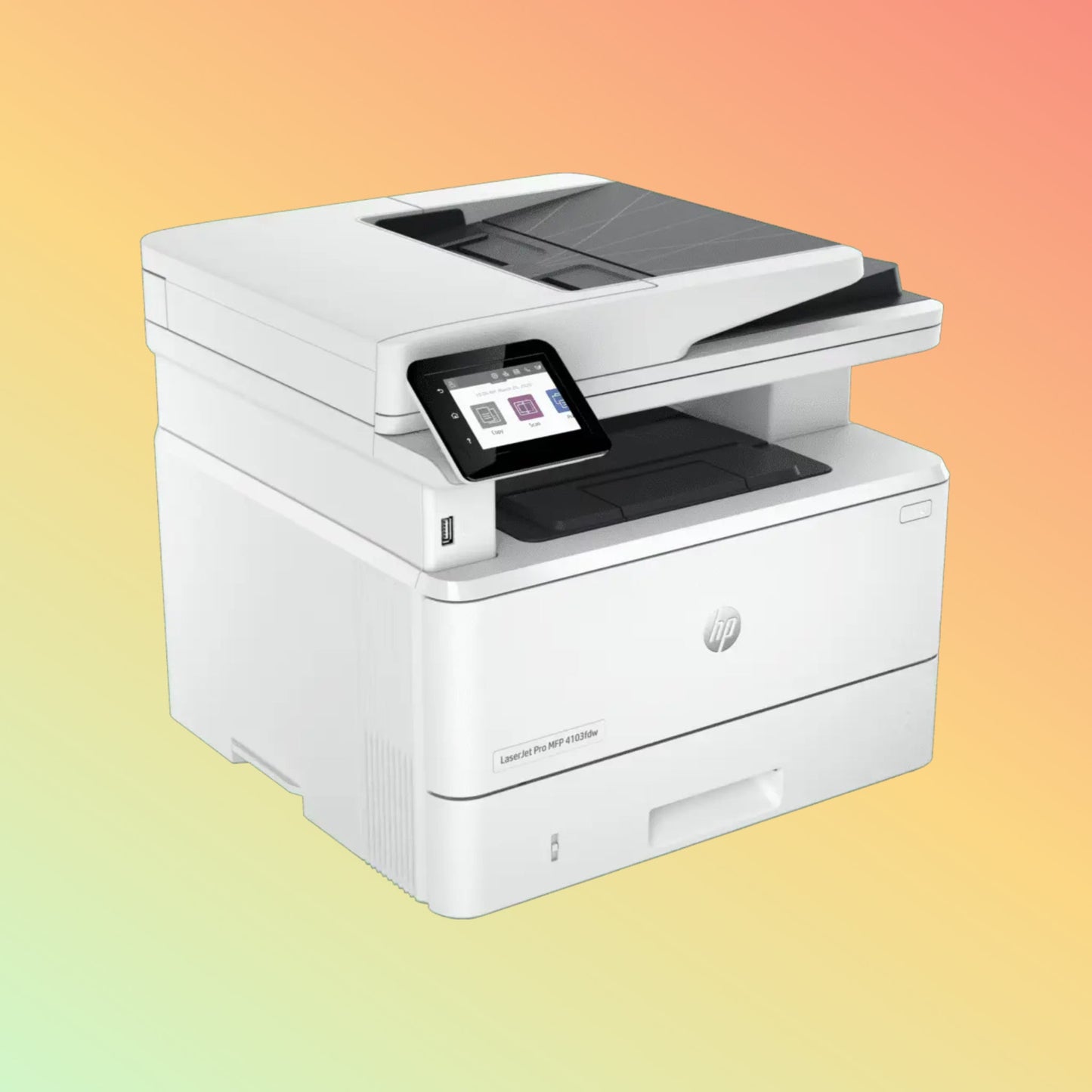 HP LaserJet Pro MFP 4103FDW प्रिंटर - वायरलेस, A4, प्रिंट कॉपी स्कैन फ़ैक्स, 40 ppm, 1200 x 1200 dpi रिज़ॉल्यूशन, 80,000 पेज ड्यूटी साइकिल