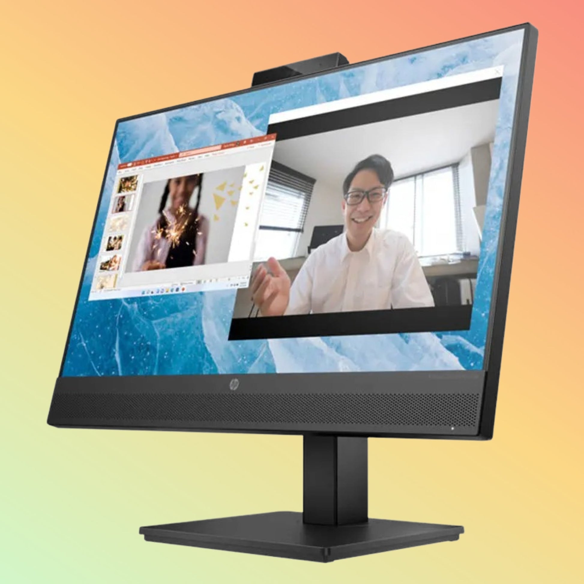 شاشة HP P22VB G5 - 21.5 بوصة FHD (1920 × 1080)، VA، HDMI، VGA، 250 شمعة، 75 هرتز