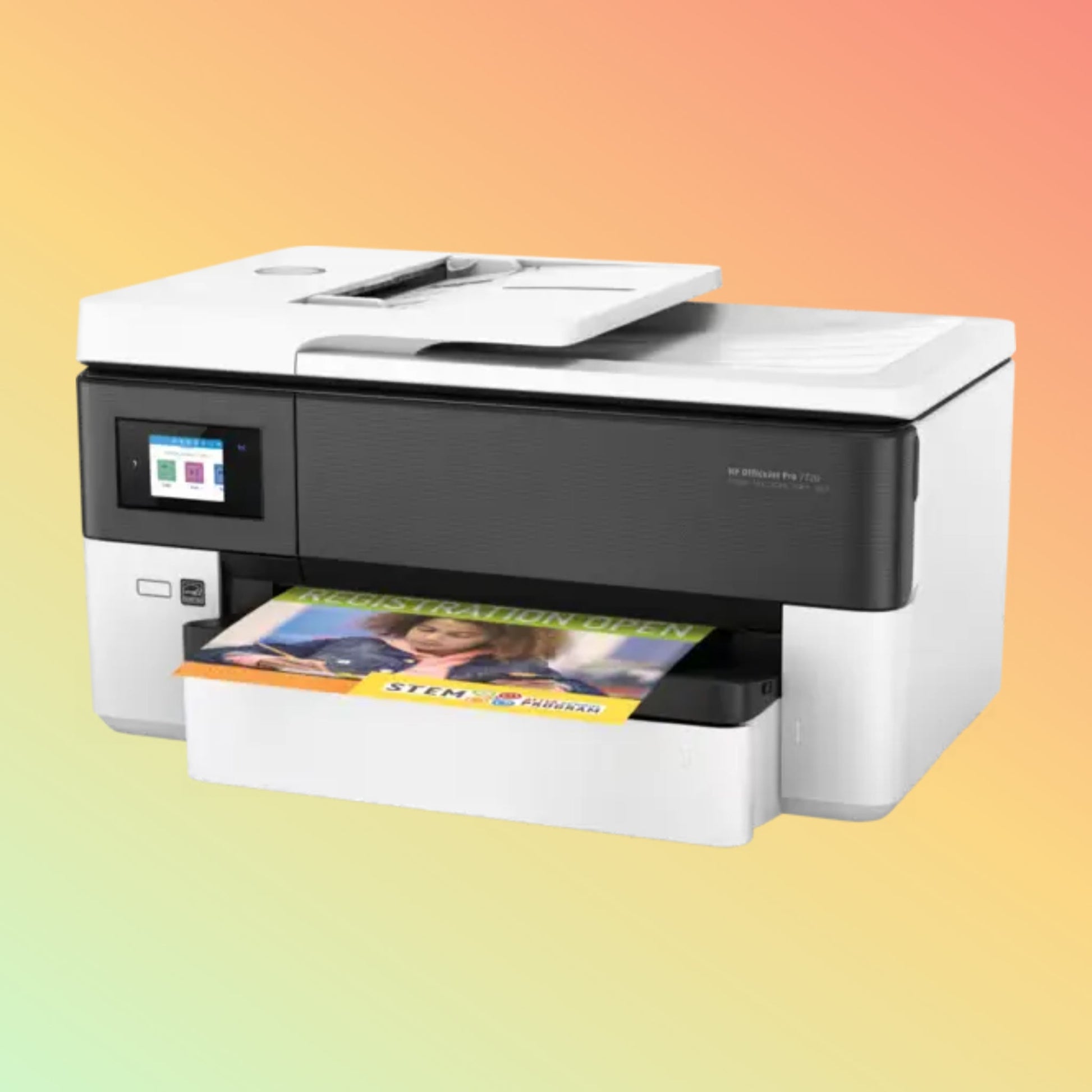 HP OfficeJet Pro Wide Format 7720 Printer - Wireless, A4, Print Copy Scan Fax, 22 ppm, 1200 x 1200 rendered dpi Resolution, 30,000 Pages Duty Cycle, Black and Color