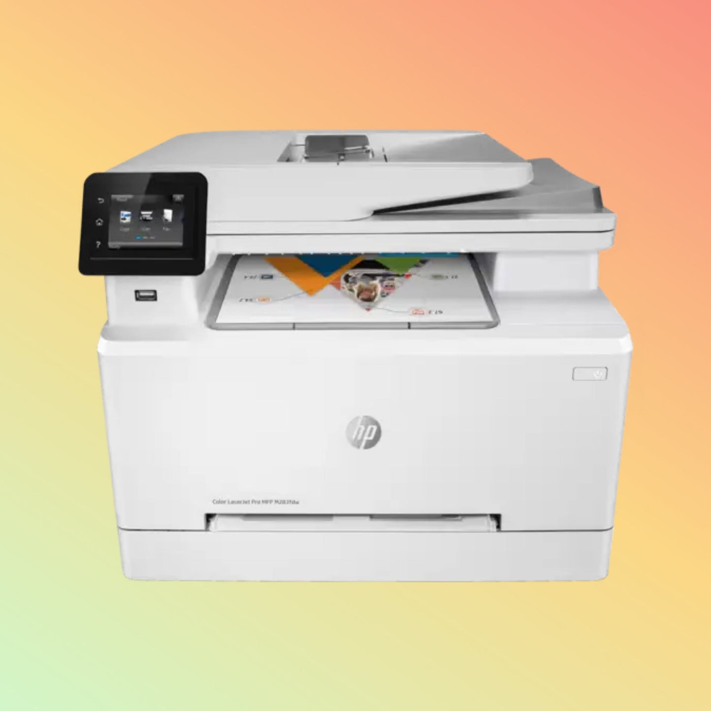 HP LaserJet Pro MFP M283FDW Printer - Wireless, A4, Print Copy Scan Fax, 22 ppm, 600 x 600 dpi Resolution, 40,000 Pages Duty Cycle, Black and Color