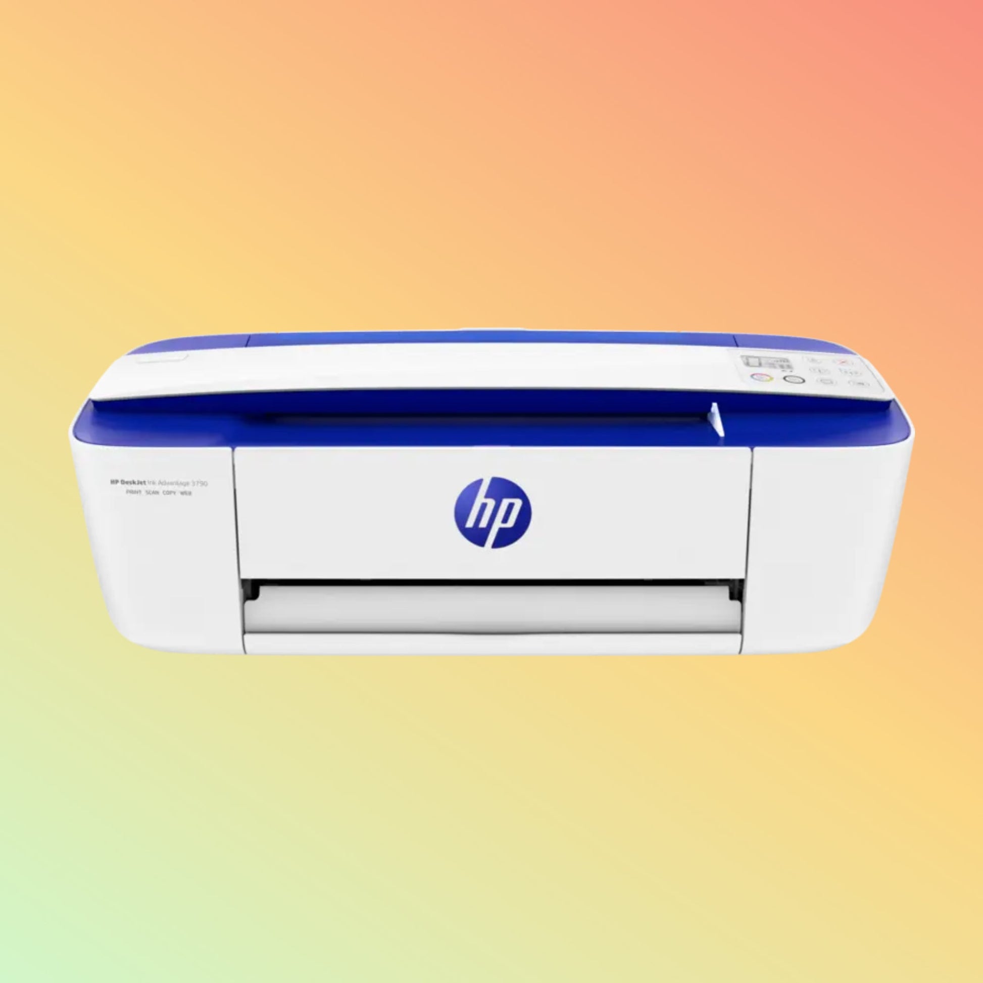 طابعة HP DeskJet Ink 3790 - لاسلكية، A4، طباعة ونسخ ومسح ضوئي، 8 صفحات في الدقيقة، دقة 1200 × 1200 نقطة في البوصة، دورة عمل 1000 صفحة، أسود وملون