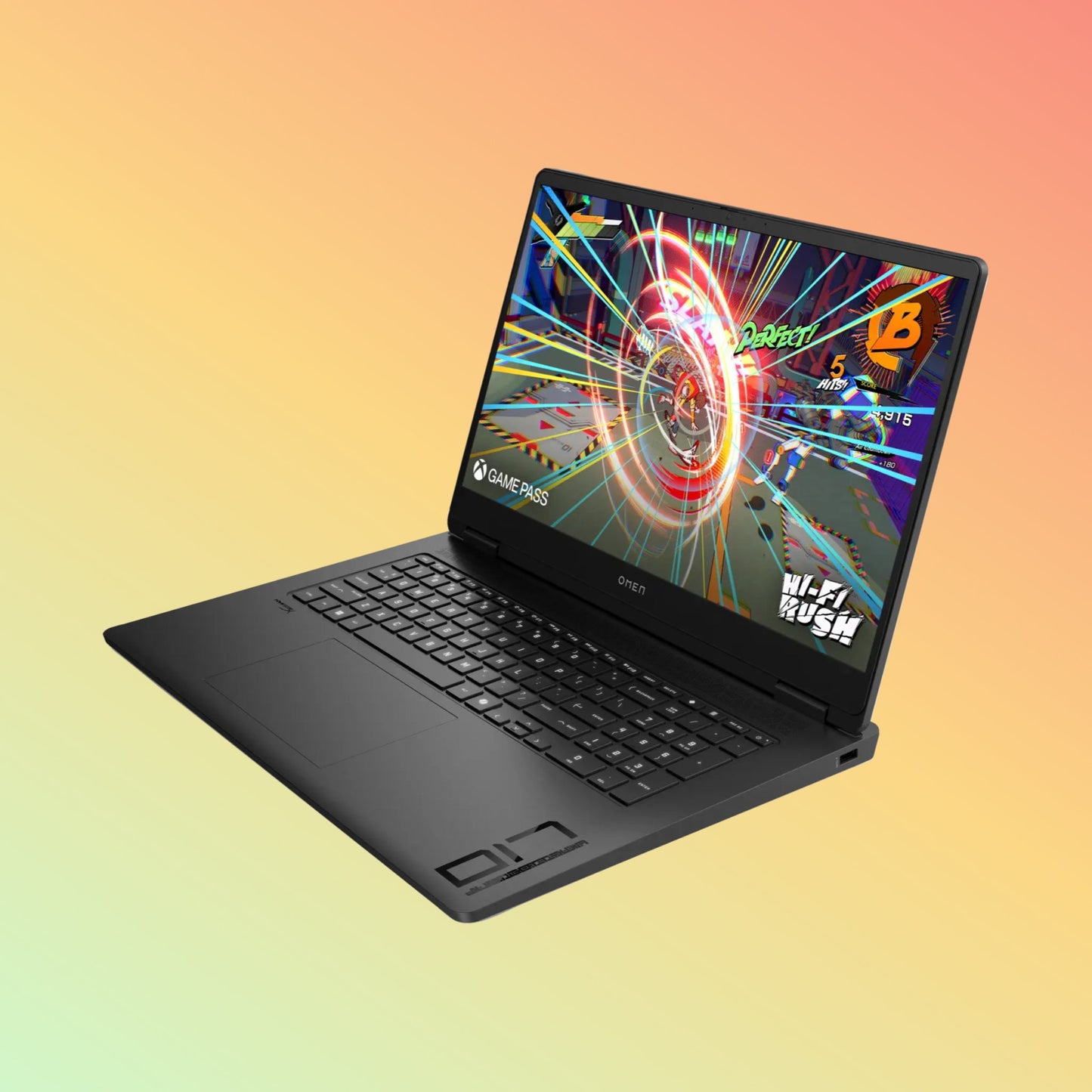 كمبيوتر محمول للألعاب HP OMEN 17-DB0039NR - معالج AMD Ryzen 7-8845HS، سعة 32 جيجابايت، قرص SSD سعة 1 تيرابايت، بطاقة رسومات NVIDIA GeForce RTX 4070 سعة 8 جيجابايت، شاشة 17.3 بوصة QHD