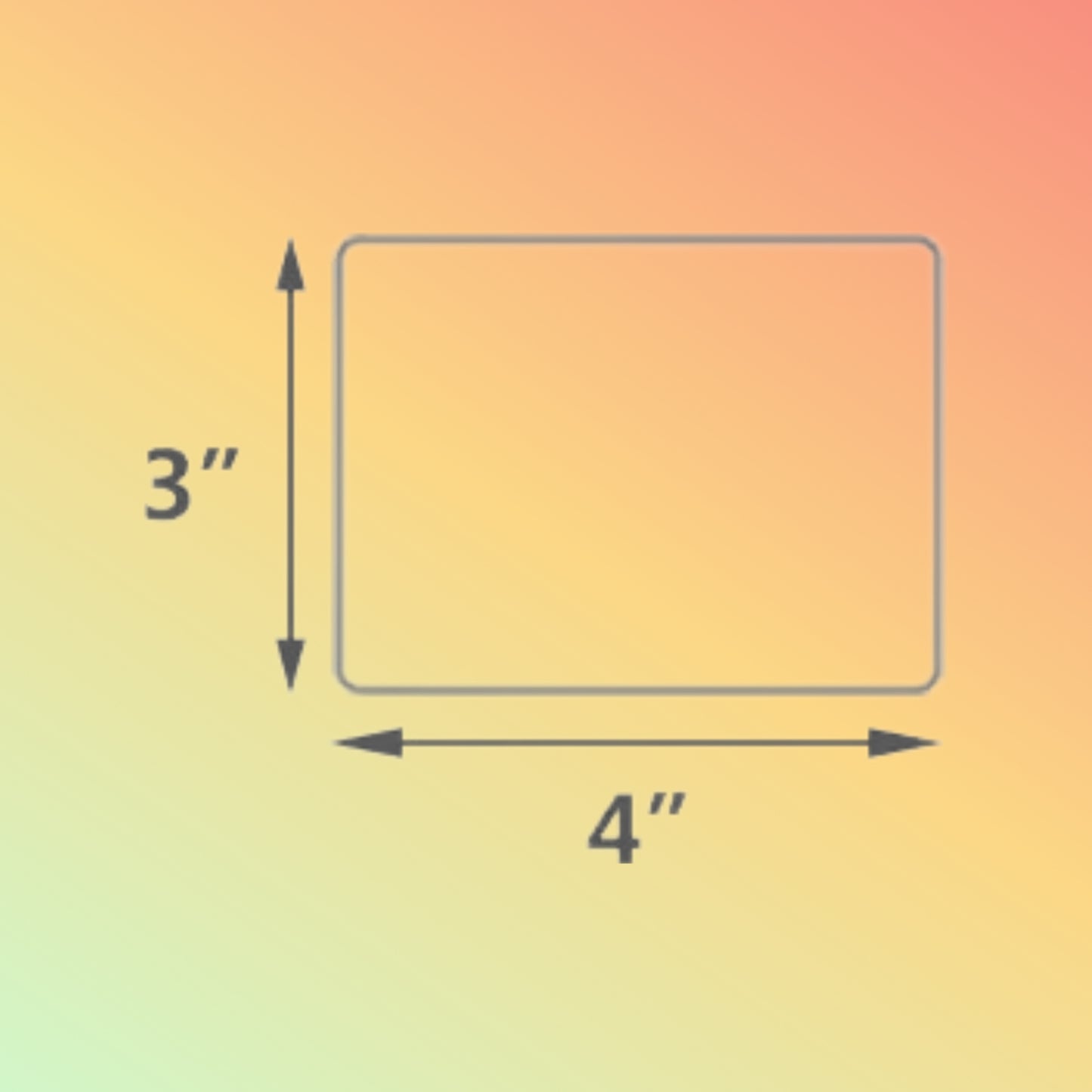 100mm x 70mm Removable Thermal Synthetic Label