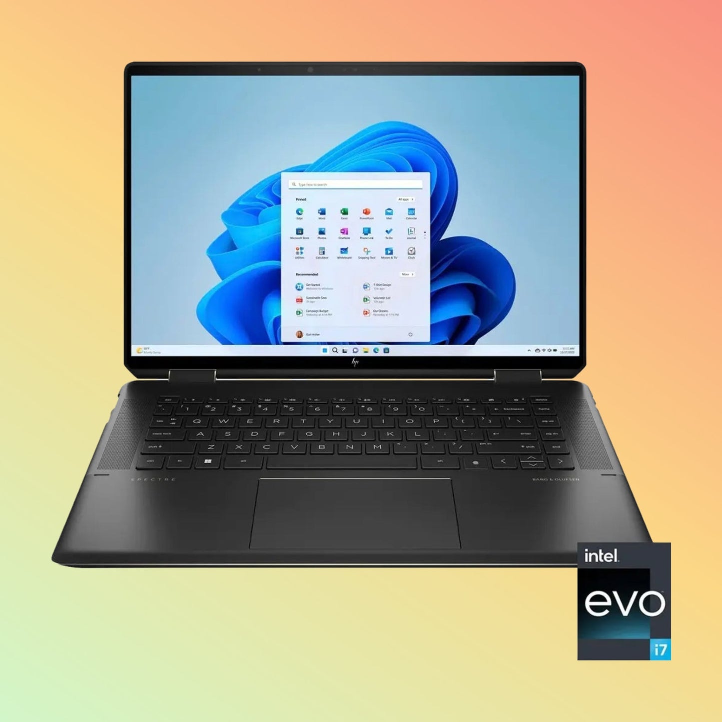 لابتوب HP ENVY 15-FH0501NA - معالج AMD Ryzen 5-7530U، ذاكرة وصول عشوائي (RAM) سعة 8 جيجابايت، قرص SSD سعة 512 جيجابايت، شاشة لمس FHD X360 مقاس 15.6 بوصة