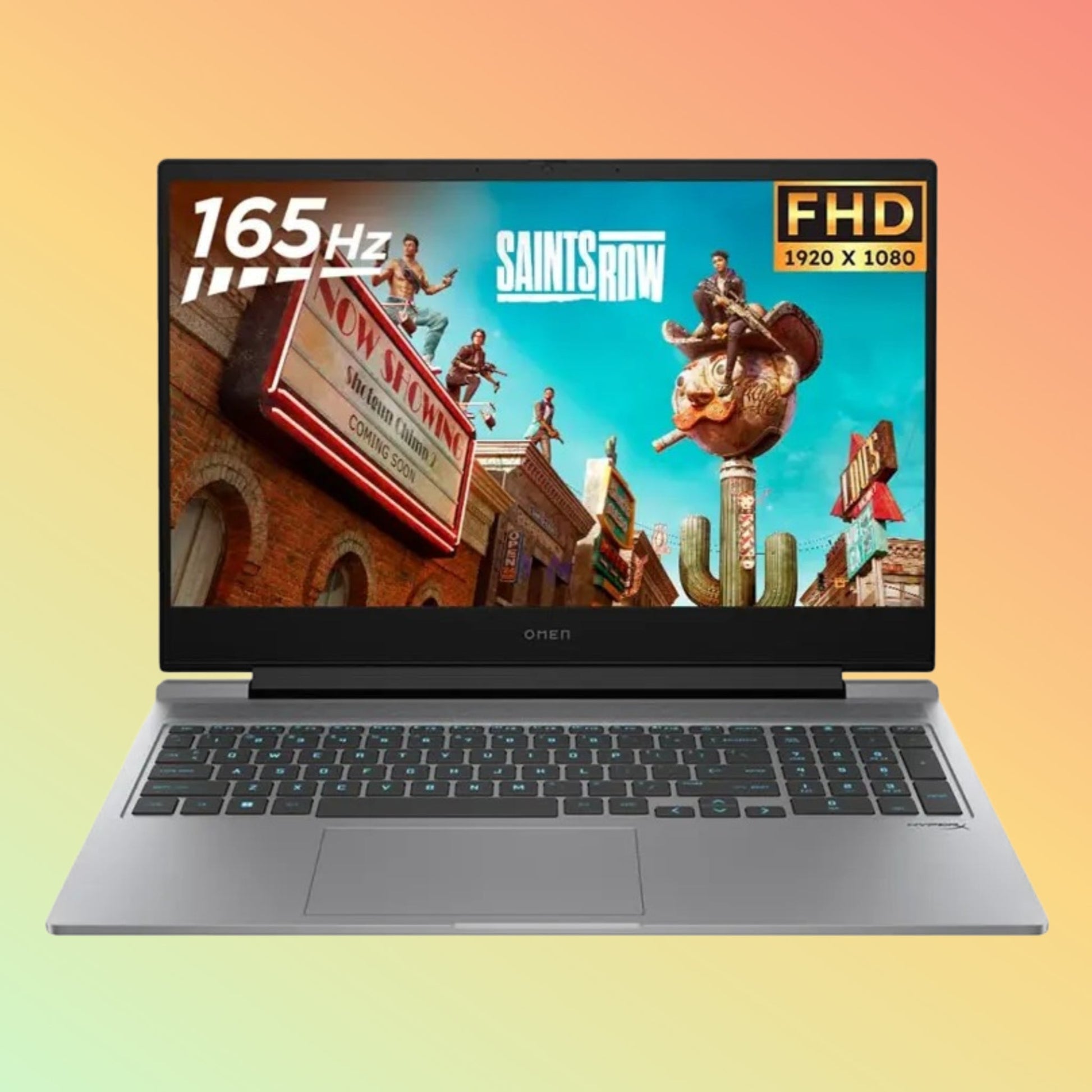 كمبيوتر محمول للألعاب HP OMEN 16-AE0073CL (2024) - معالج i7-14650HX من الجيل الرابع، وذاكرة وصول عشوائي (RAM) سعة 32 جيجابايت، ومحرك أقراص صلبة سعة 1 تيرابايت SSD، وبطاقة رسومات NVIDIA GeForce RTX 4060 سعة 8 جيجابايت، وشاشة 16.1 بوصة عالية الدقة بالكامل