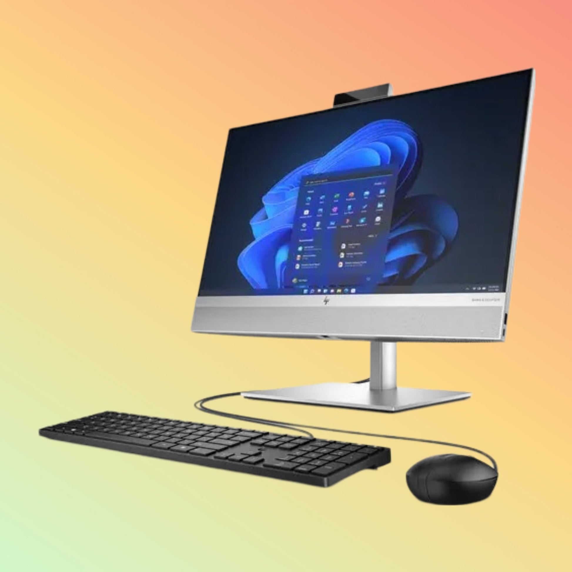 جهاز HP ELITEONE 840 G9 (2024) الكل في واحد - معالج i5-14500 vPro من الجيل الرابع، وذاكرة وصول عشوائي (RAM) سعة 16 جيجابايت، وقرص SSD سعة 512 جيجابايت، وشاشة FHD مقاس 23.8 بوصة