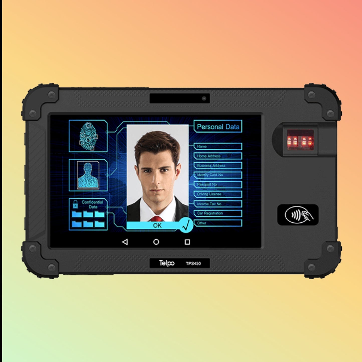 Telpo TPS450 Wireless Biometric Tablet