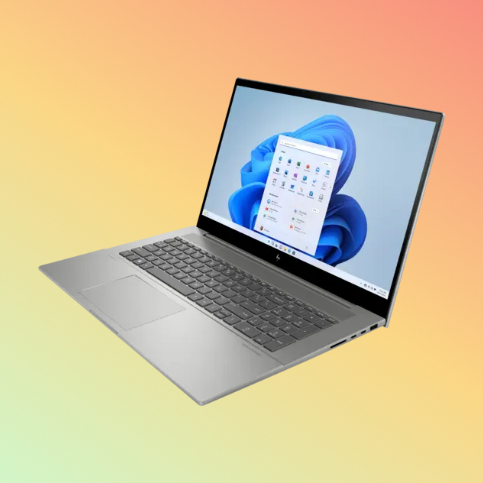 لابتوب HP Envy 17T-CR100 - معالج i7-1355U من الجيل الثالث، وذاكرة وصول عشوائي (RAM) سعة 16 جيجابايت، ومحرك أقراص صلبة SSD سعة 512 جيجابايت، وبطاقة رسومات NVIDIA RTX 3050، وشاشة 17.3 بوصة عالية الدقة بالكامل
