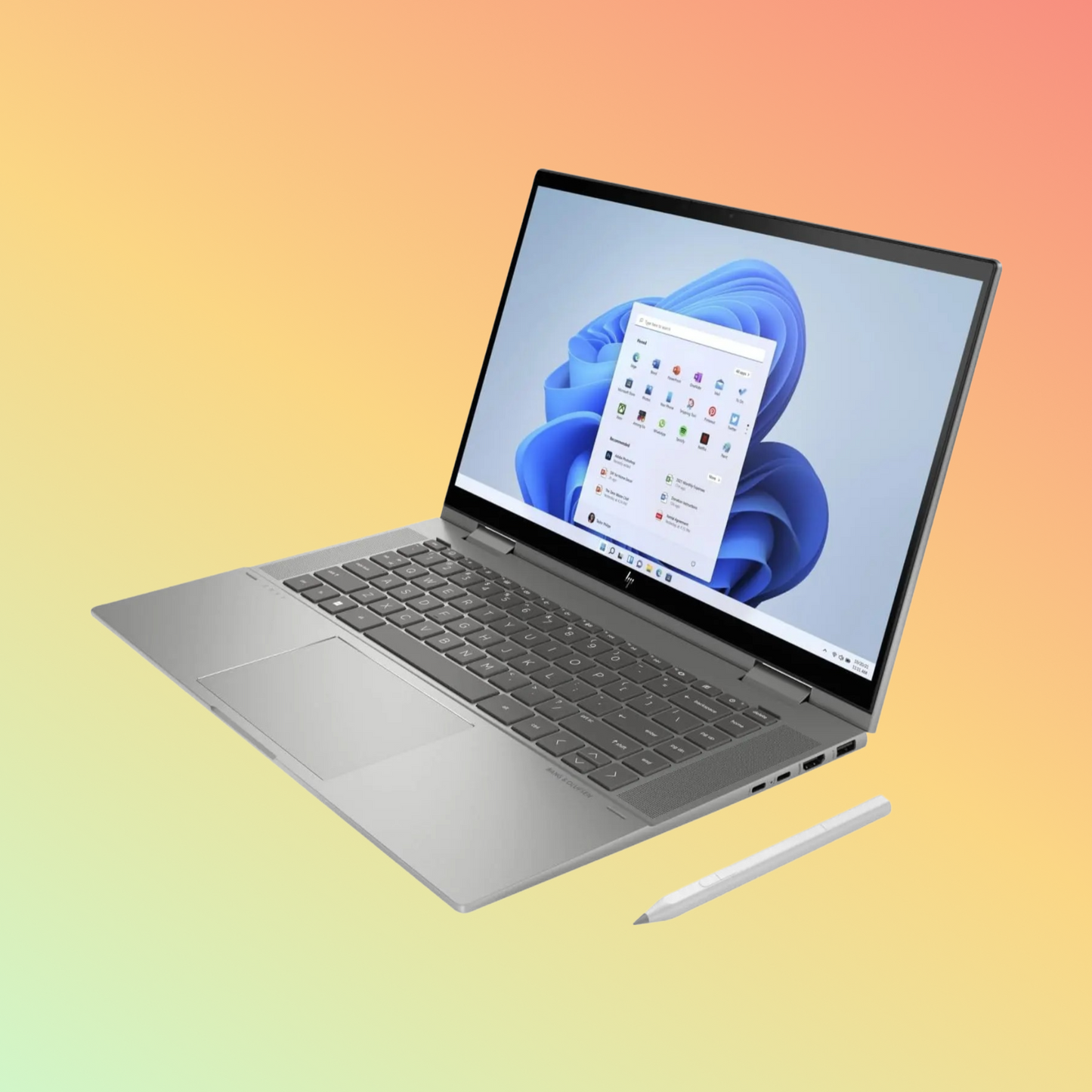 لابتوب HP ENVY 15T-EW100 - معالج i7-1355U من الجيل الثالث، وذاكرة وصول عشوائي (RAM) سعة 16 جيجابايت، ومحرك أقراص SSD سعة 512 جيجابايت، وشاشة لمس FHD مقاس 15.6 بوصة، ولوحة مفاتيح X360