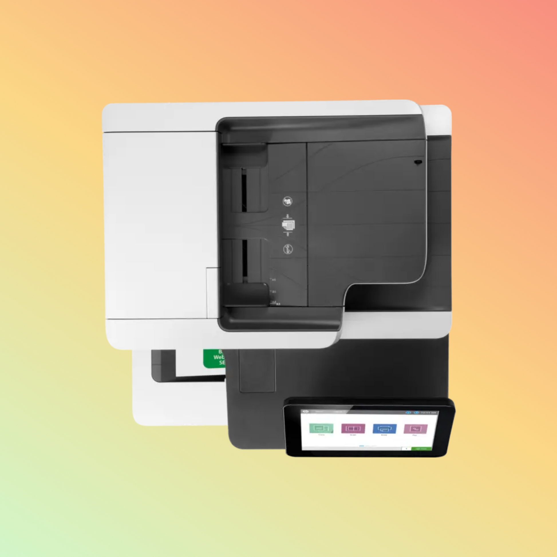 طابعة HP LaserJet Enterprise Flow MFP M578C - A4، طباعة ونسخ ومسح ضوئي وفاكس، 38 صفحة في الدقيقة، دقة 600 × 600 نقطة في البوصة، دورة عمل 80,000 صفحة، أسود وملون