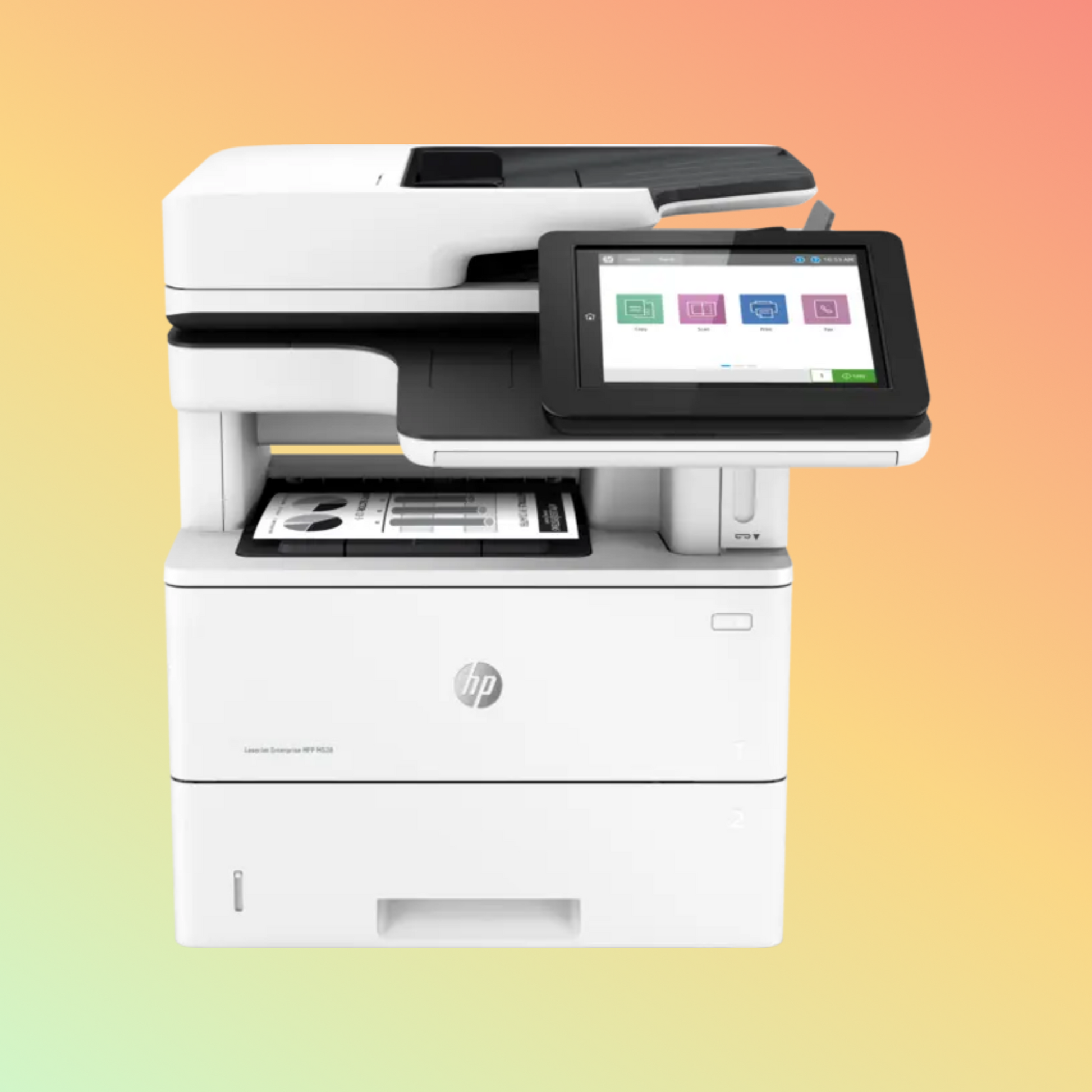 طابعة HP LaserJet Enterprise MFP M528F - لاسلكية، A4، طباعة ونسخ ومسح ضوئي وفاكس، 43 صفحة في الدقيقة، دقة 1200 × 1200 نقطة في البوصة، دورة عمل 150,000 صفحة