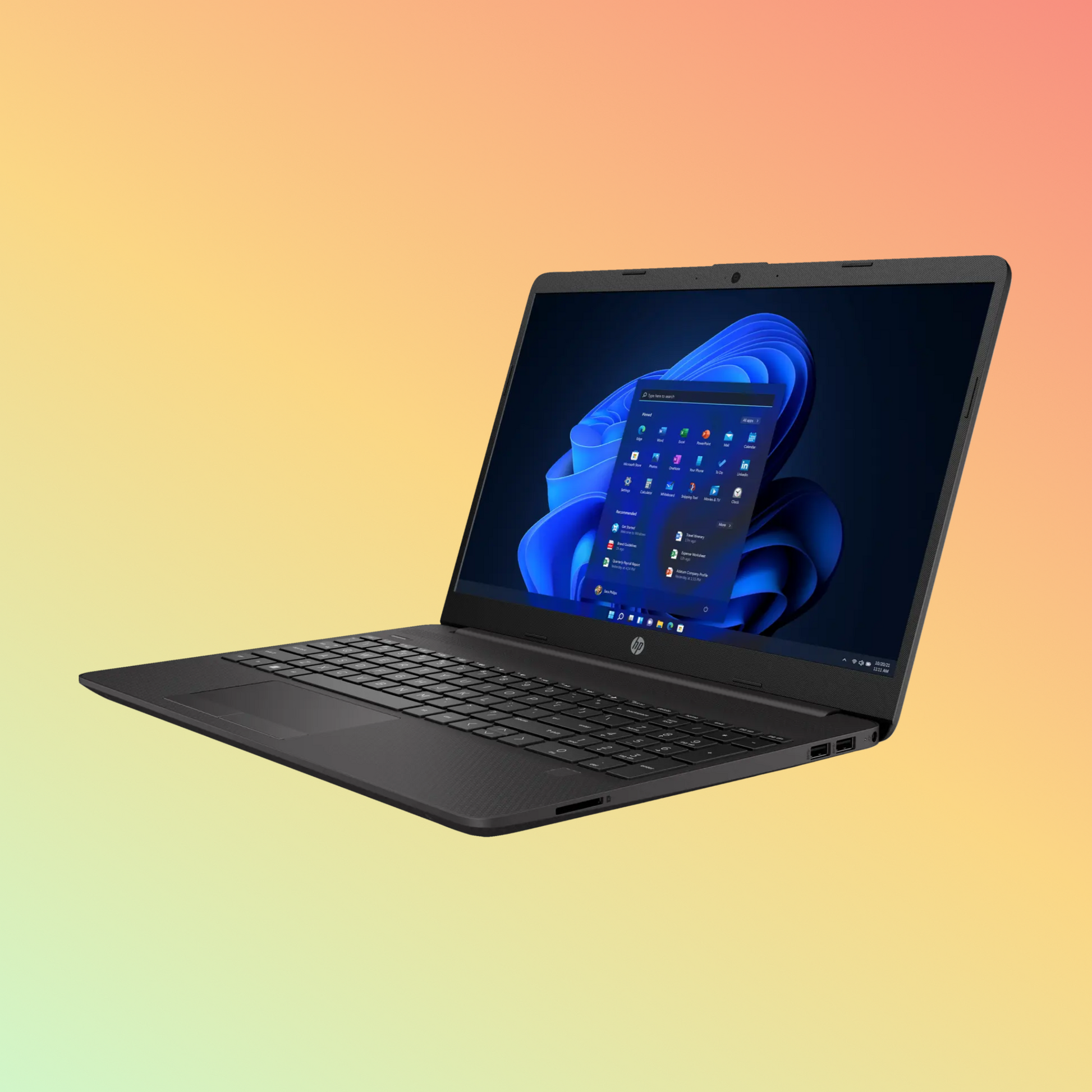 لابتوب HP 250 G9 - معالج i5-1235U من الجيل الثاني عشر، وذاكرة وصول عشوائي (RAM) سعة 16 جيجابايت، وقرص SSD سعة 1 تيرابايت، وشاشة 15.6 بوصة عالية الدقة بالكامل
