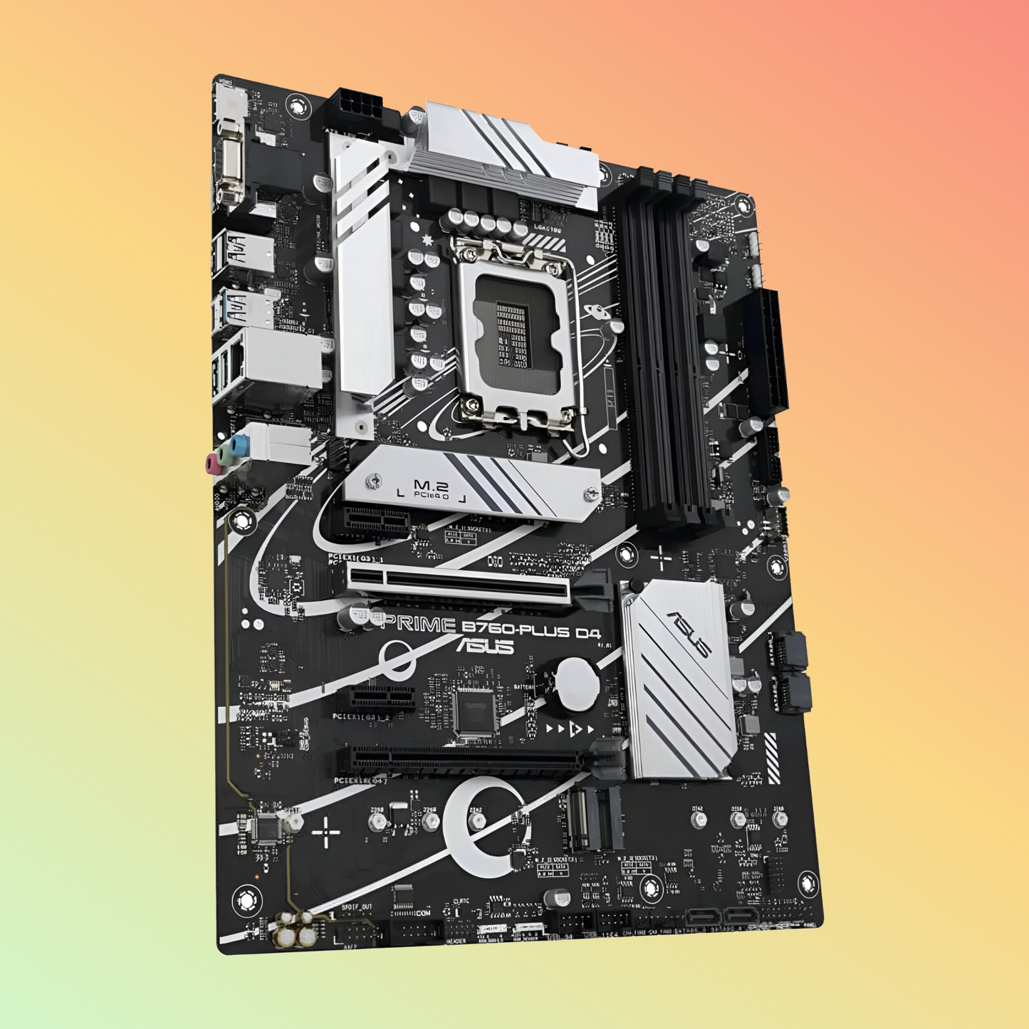 اللوحة الأم ASUS PRIME B760-PLUS D4 - مقبس Intel LGA1700، B760، 4 x DIMM، DP، VGA، HDMI، ذاكرة فلاش ROM سعة 128 ميجابايت