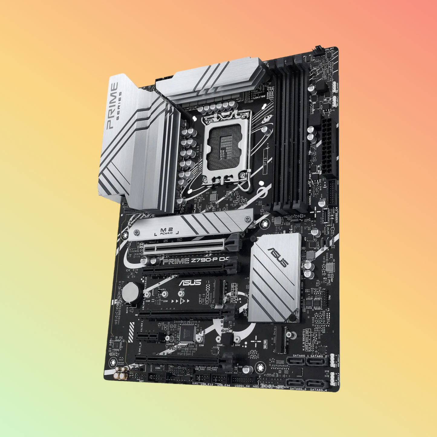 ASUS PRIME Z790-P D4 मदरबोर्ड - Intel सॉकेट LGA1700, Z790, 4 x DIMM, 3 x M.2 स्लॉट, DP, HDMI, 192 (128+64) MB फ़्लैश ROM
