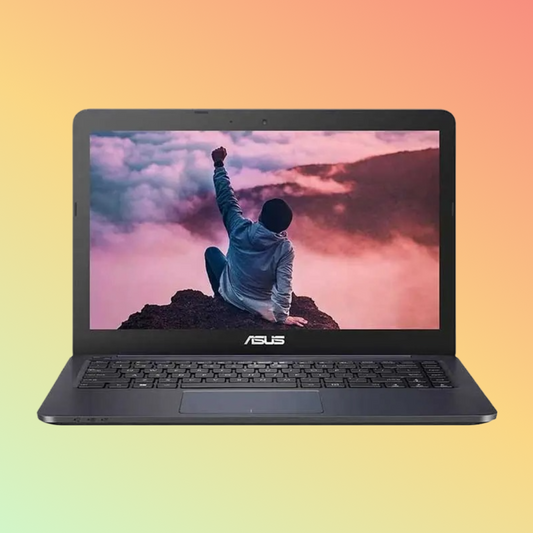 لابتوب ASUS VIVOBOOK E402Y - معالج AMD E2-7015، ذاكرة وصول عشوائي (RAM) سعة 4 جيجابايت، قرص SSD سعة 64 جيجابايت، شاشة عالية الدقة مقاس 14 بوصة، معالج AMD Radeon R2