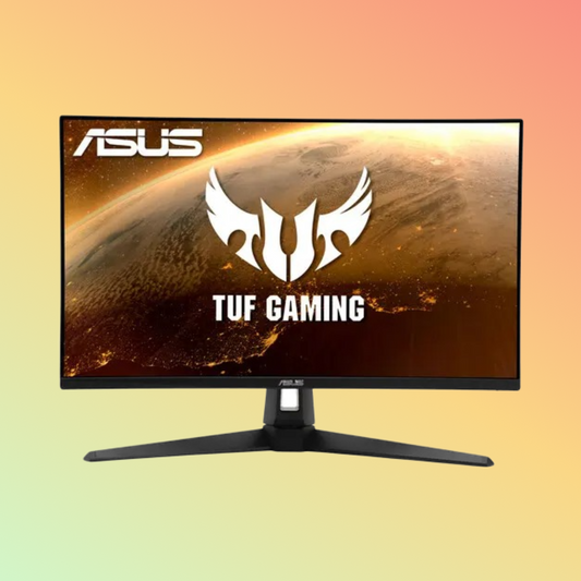 شاشة ألعاب ASUS TUF VG27AQ1A - 27 بوصة QHD (2560 × 1440)، IPS، دوارة، إمالة، HDMI، DP، 250 شمعة، 170 هرتز