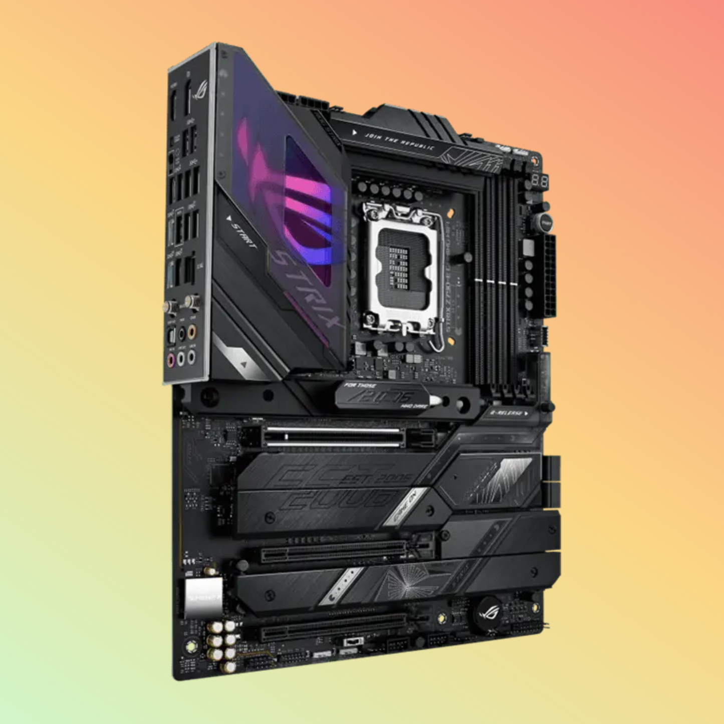 ASUS ROG STRIX Z790-E गेमिंग मदरबोर्ड - इंटेल सॉकेट LGA1700, Z790, 4 x DIMM, 5 x M.2 स्लॉट, DP, HDMI, 256 Mb फ़्लैश ROM
