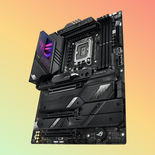 لوحة أم ASUS ROG STRIX Z790-E GAMING - مقبس Intel LGA1700، Z790، 4 × DIMM، 5 × فتحات M.2، DP، HDMI، ذاكرة فلاش ROM سعة 256 ميجابايت