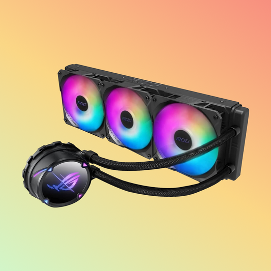 ASUS ROG STRIX LC II 360 ARGB कूलिंग - PWM, DC, 3 x फैन स्लॉट, Intel LGA 1700, 1200, AMD AM5, AM4, TR4